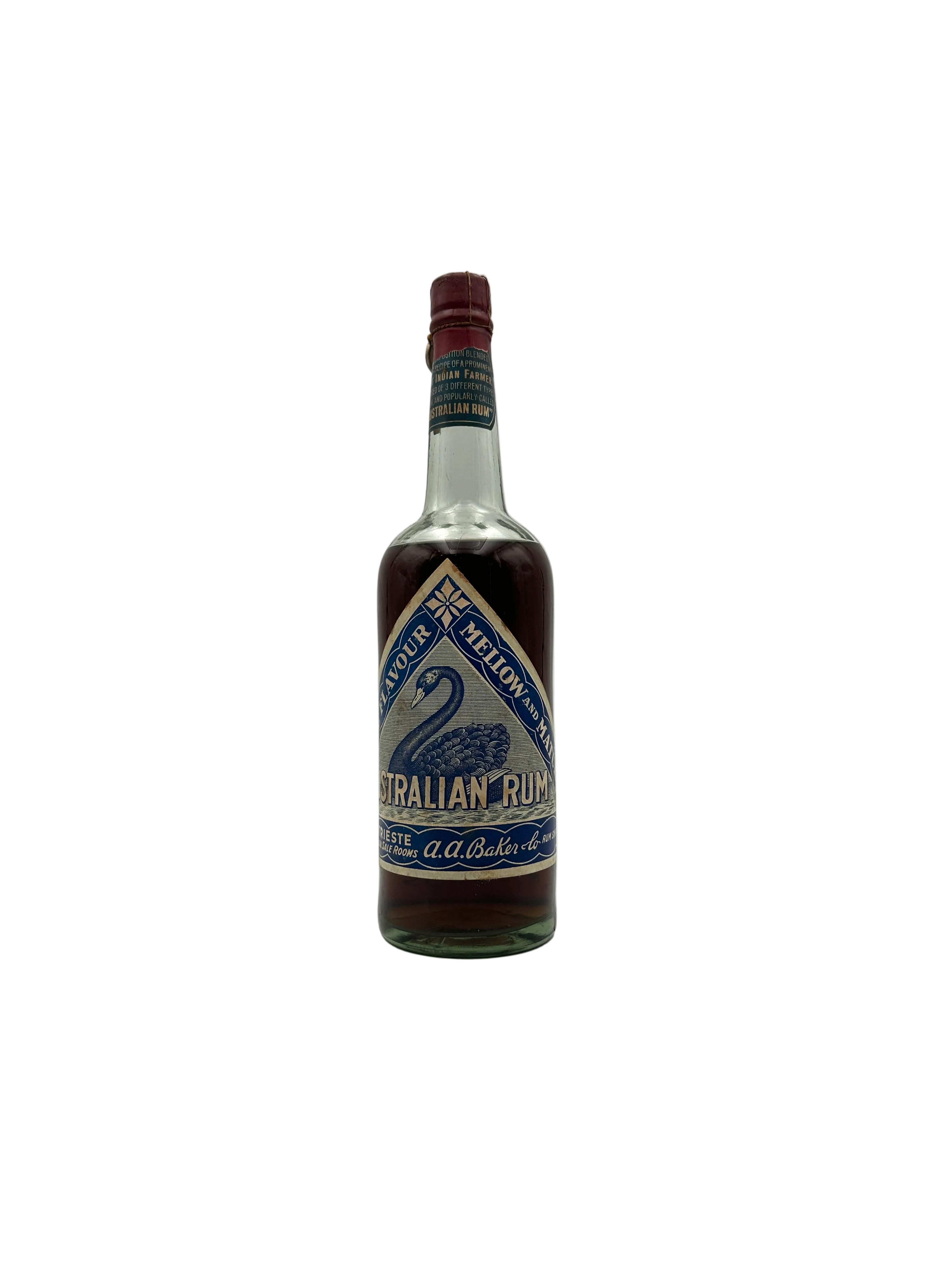 A.A. Baker - Australian Rum - Sigillo Stella 1950s