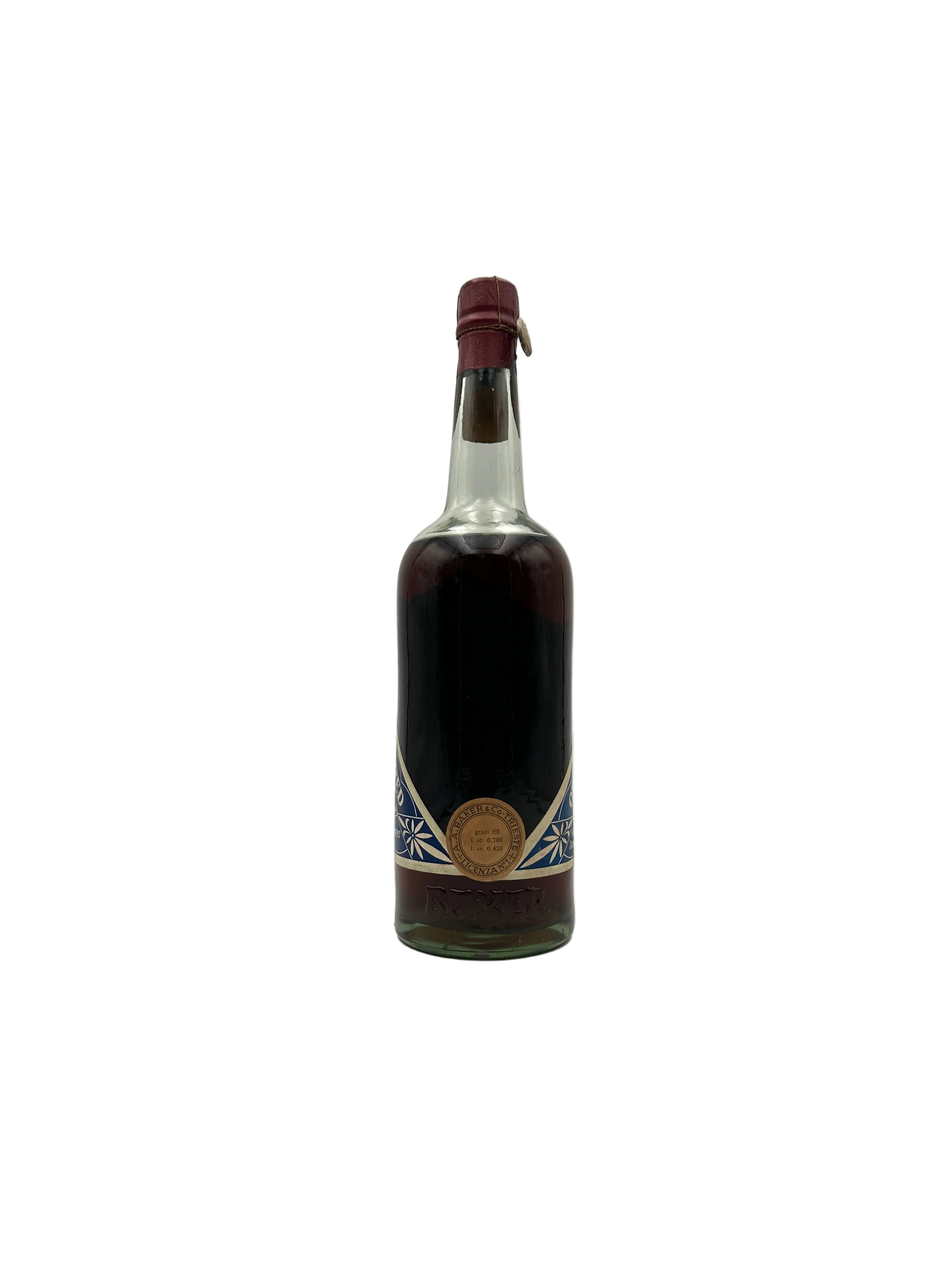 A.A. Baker - Australian Rum - Sigillo Stella 1950s