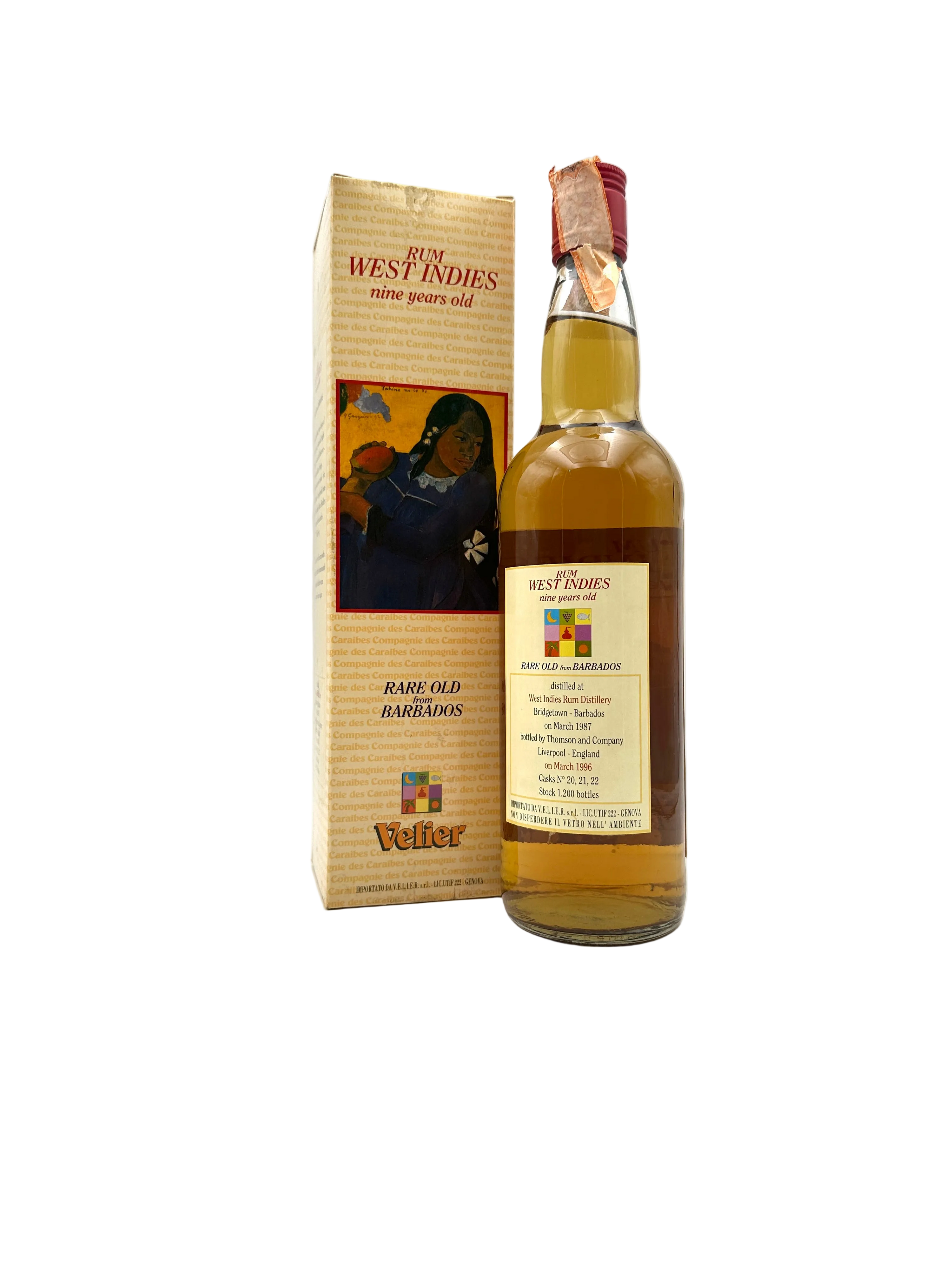 1987 - West Indies Rum Distillery - 9 years old Rare Old Barbados Rum - Velier