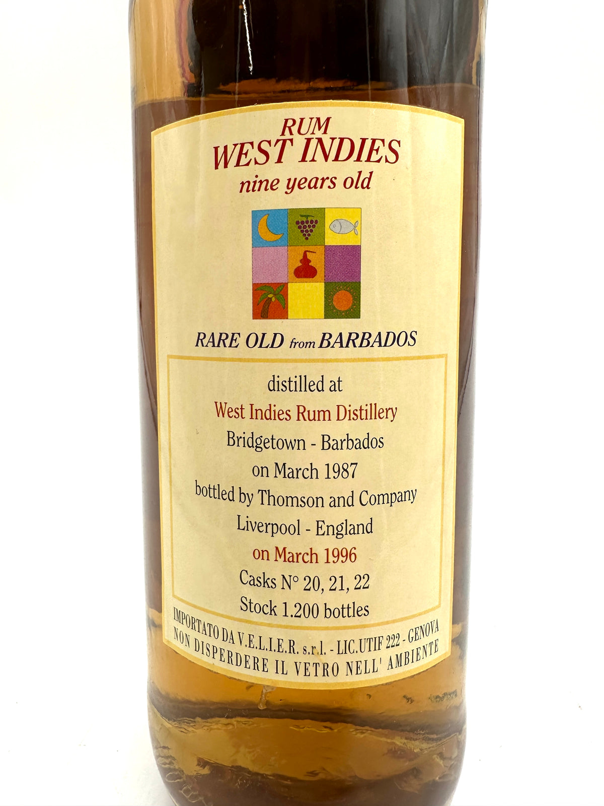 1987 - West Indies Rum Distillery - 9-Year-Old Rare Old Barbados Rum - Velier