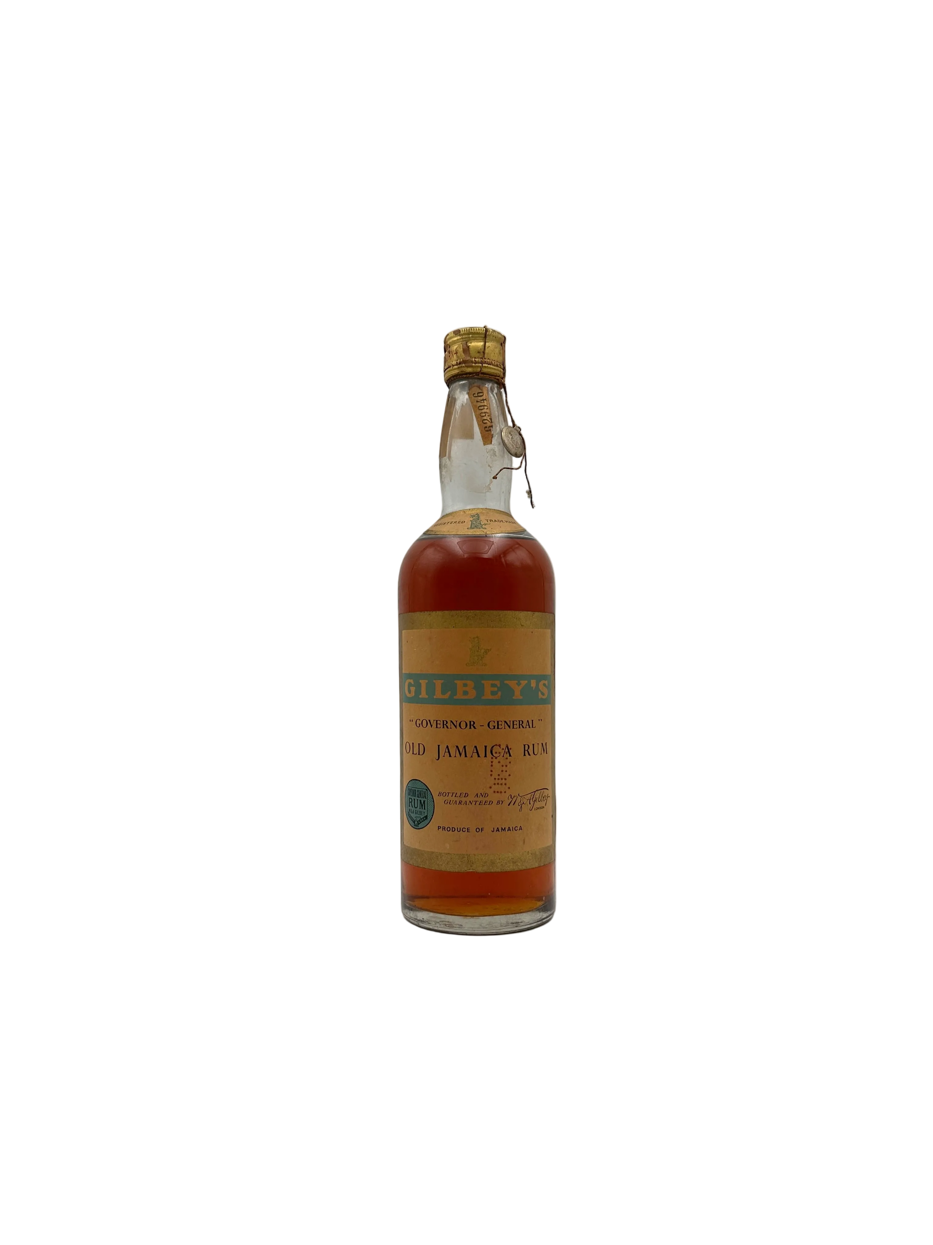 Gilbey's - Governor-General Old Jamaica Rum - Sigillo Stella 1950s
