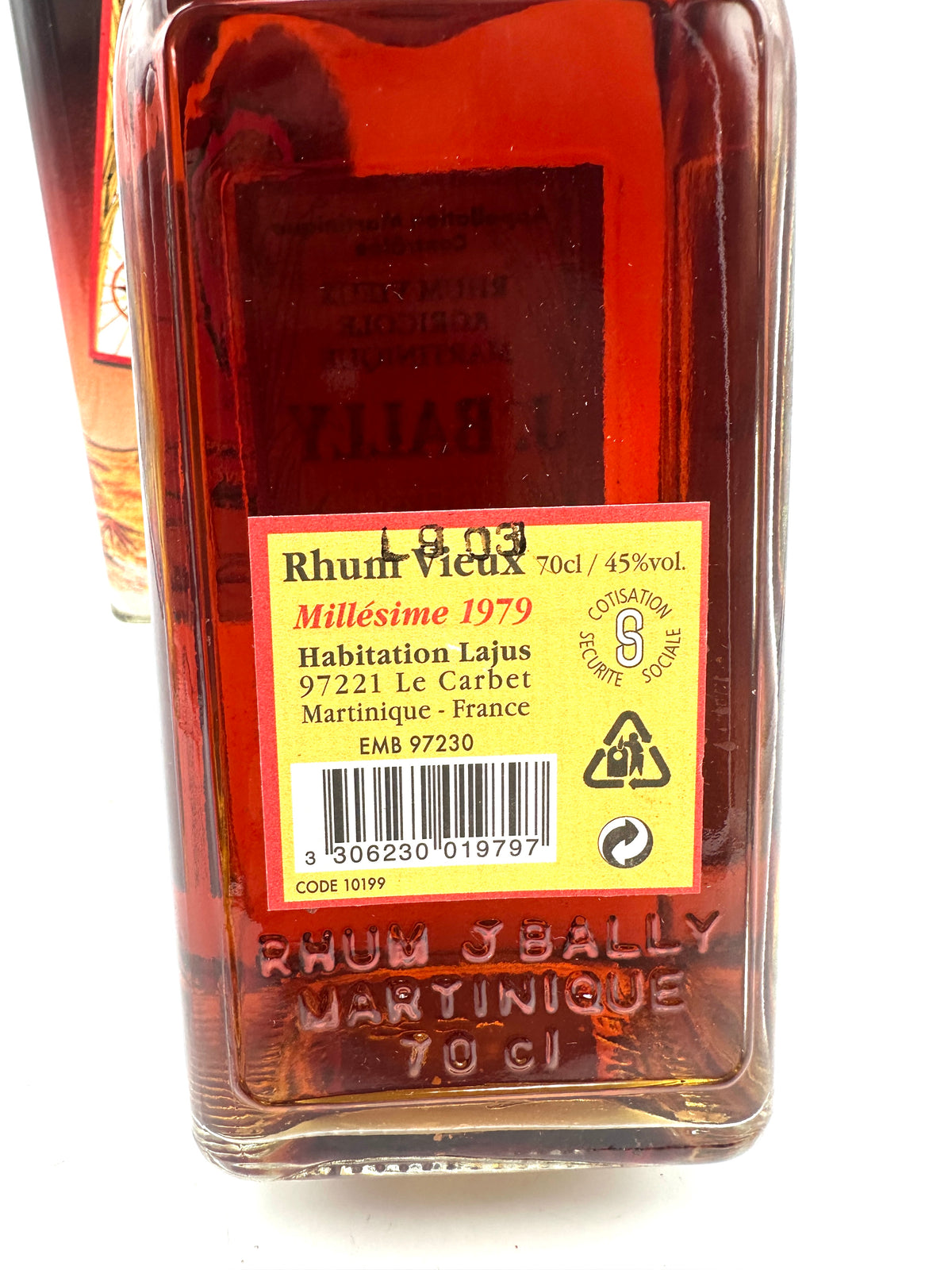 1979 - J. Bally - Old Agricultural Rum
