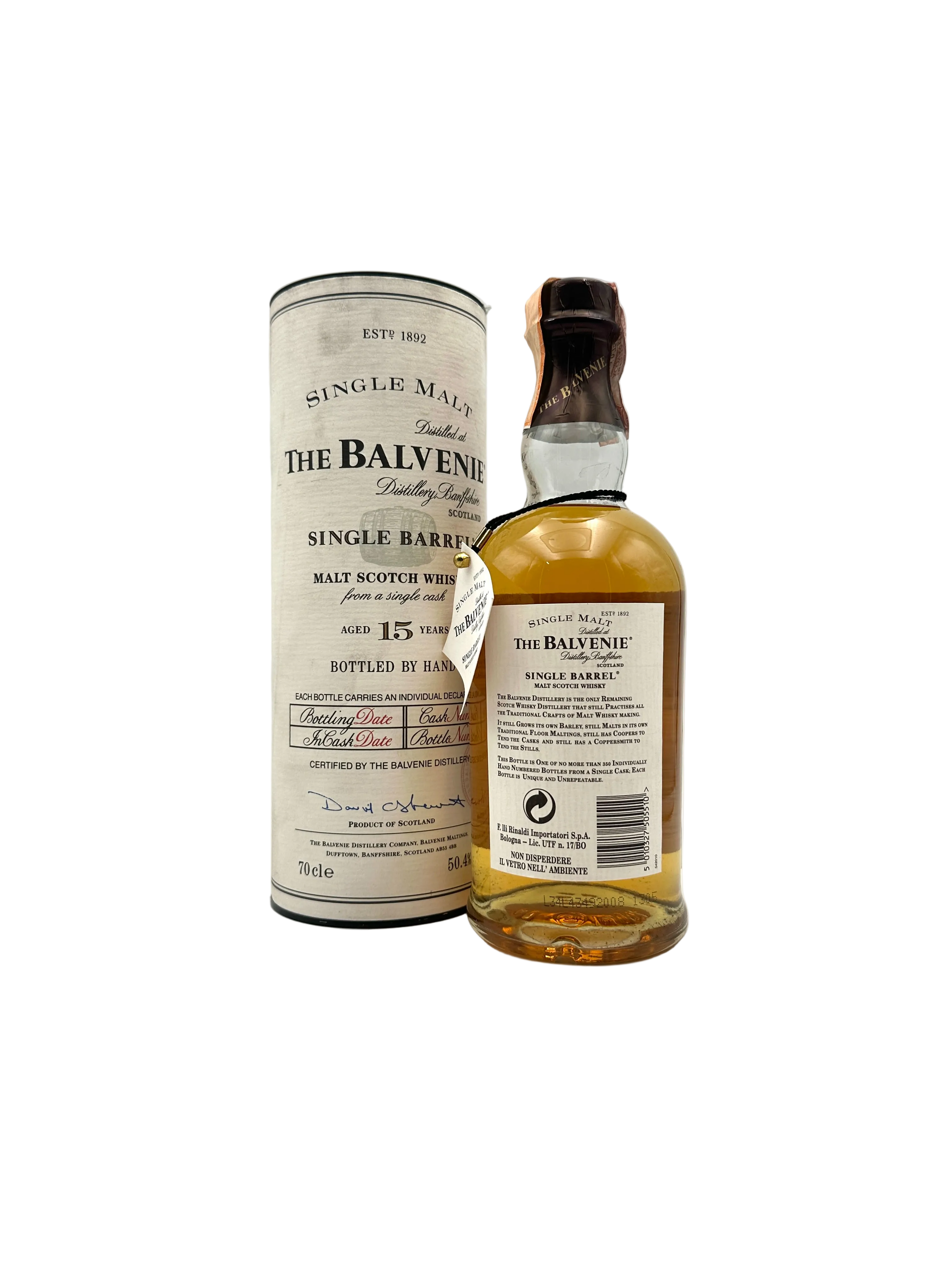 1982 - Balvenie - 15 Years Old Single Barrel Scotch Whisky