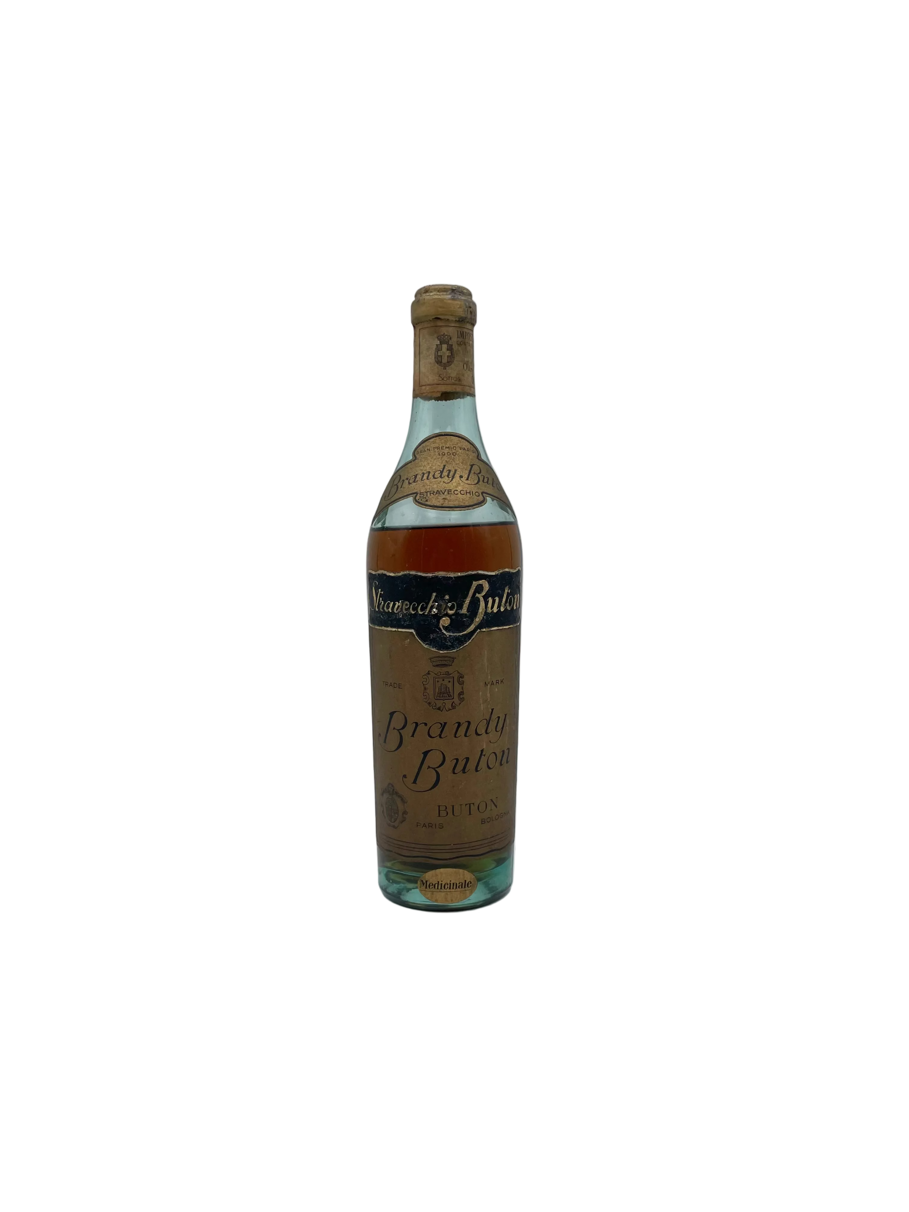 Gio. Buton - Brandy Stravecchio Buton - Sigillo Stemma Sabaudo Anni '30s