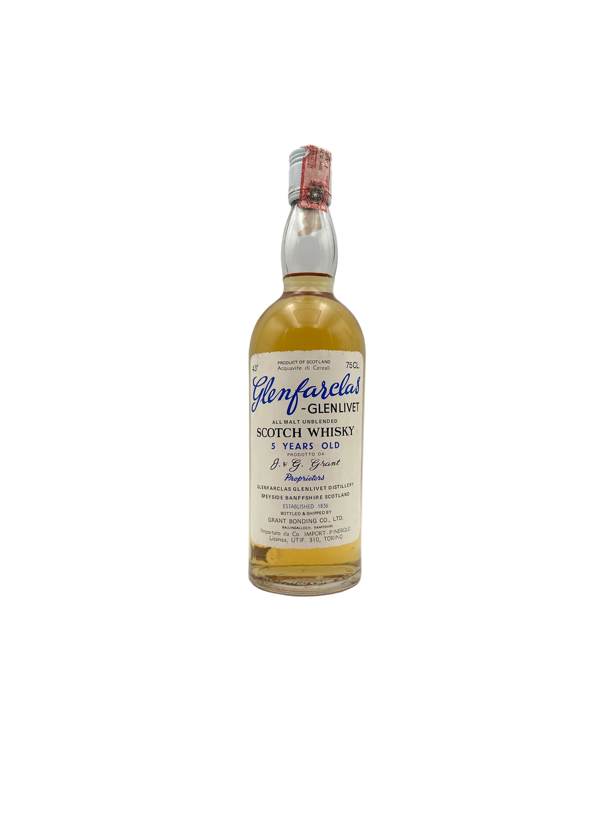 Glenfarclas - 5 Years Old All Malt Unblended Scotch Whisky - 1980s
