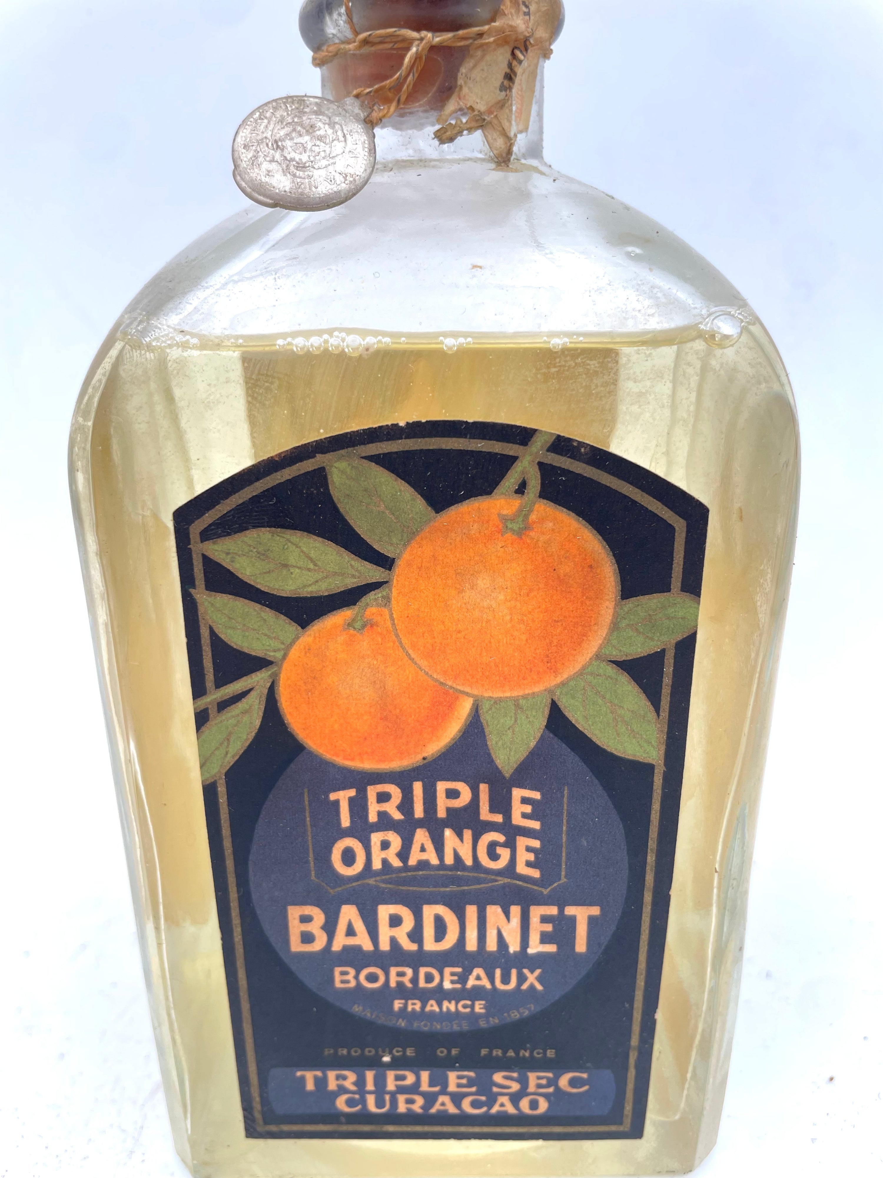 Bardinet - Triple Sec Curacao Orange - Star Seal 1950s