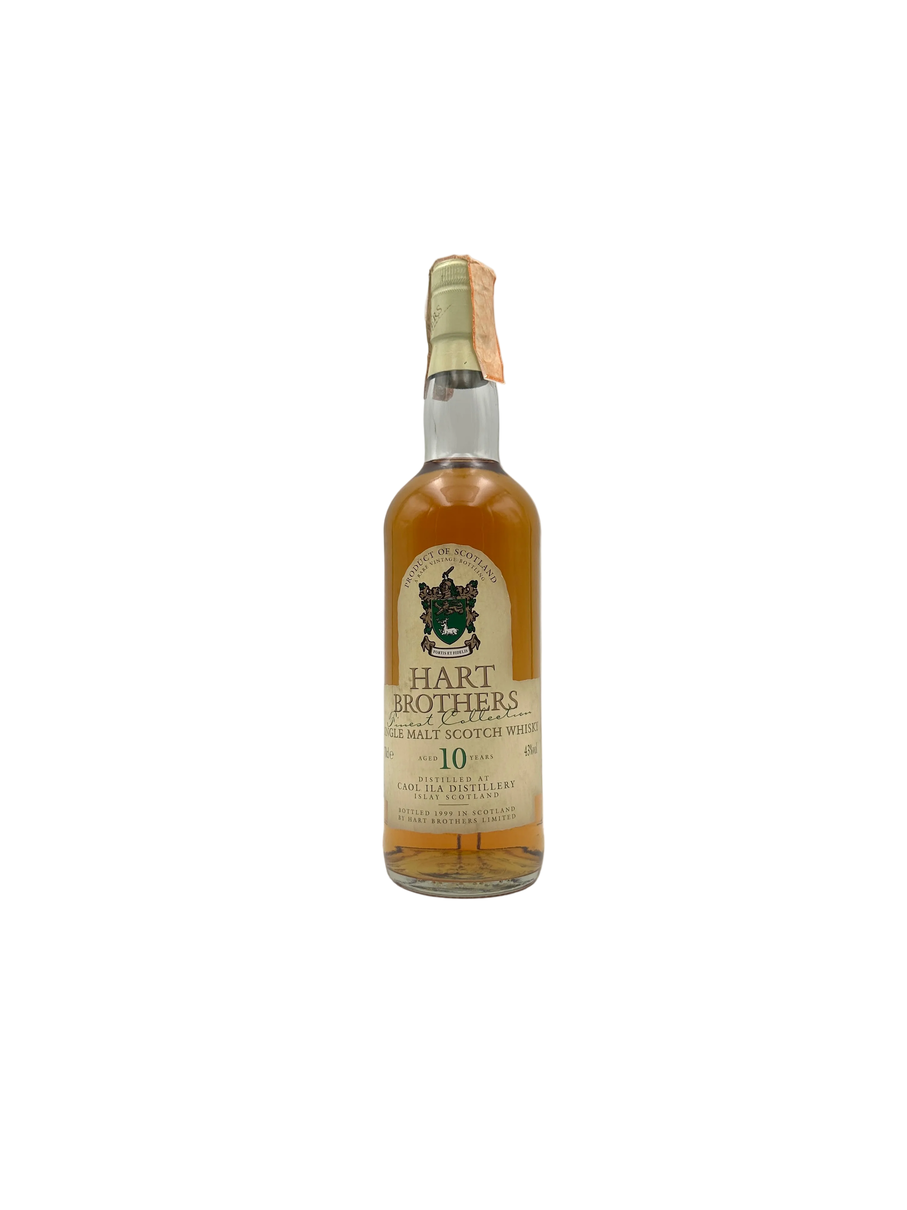 Caol Ila - 10 Years Old "Finest Collection" Single Malt Scotch Whisky - Hart Brothers - Bottled 1999