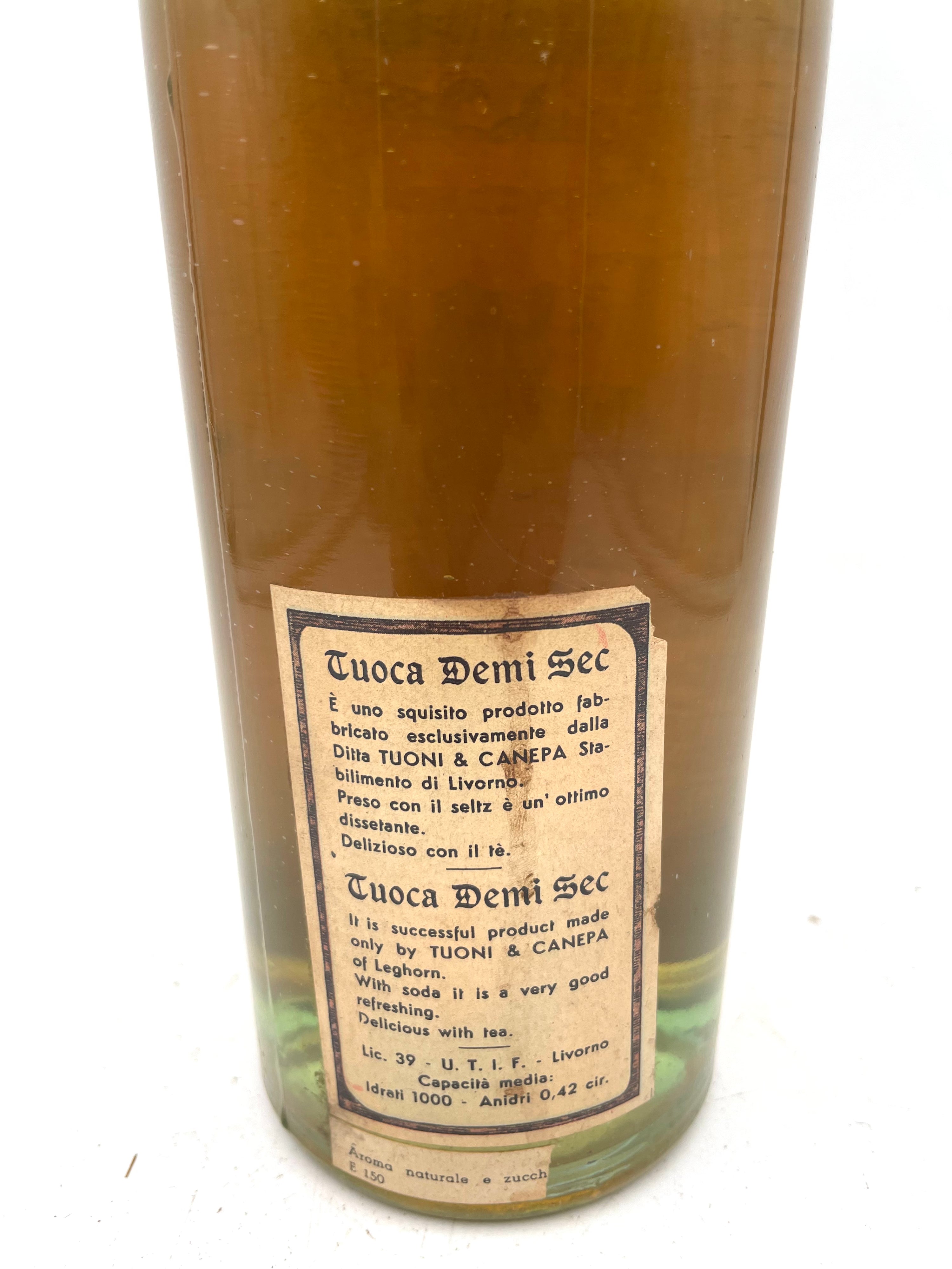 Turoni & Canepa - Tuoca Demi Sec Liqueur - Star Seal 1950s