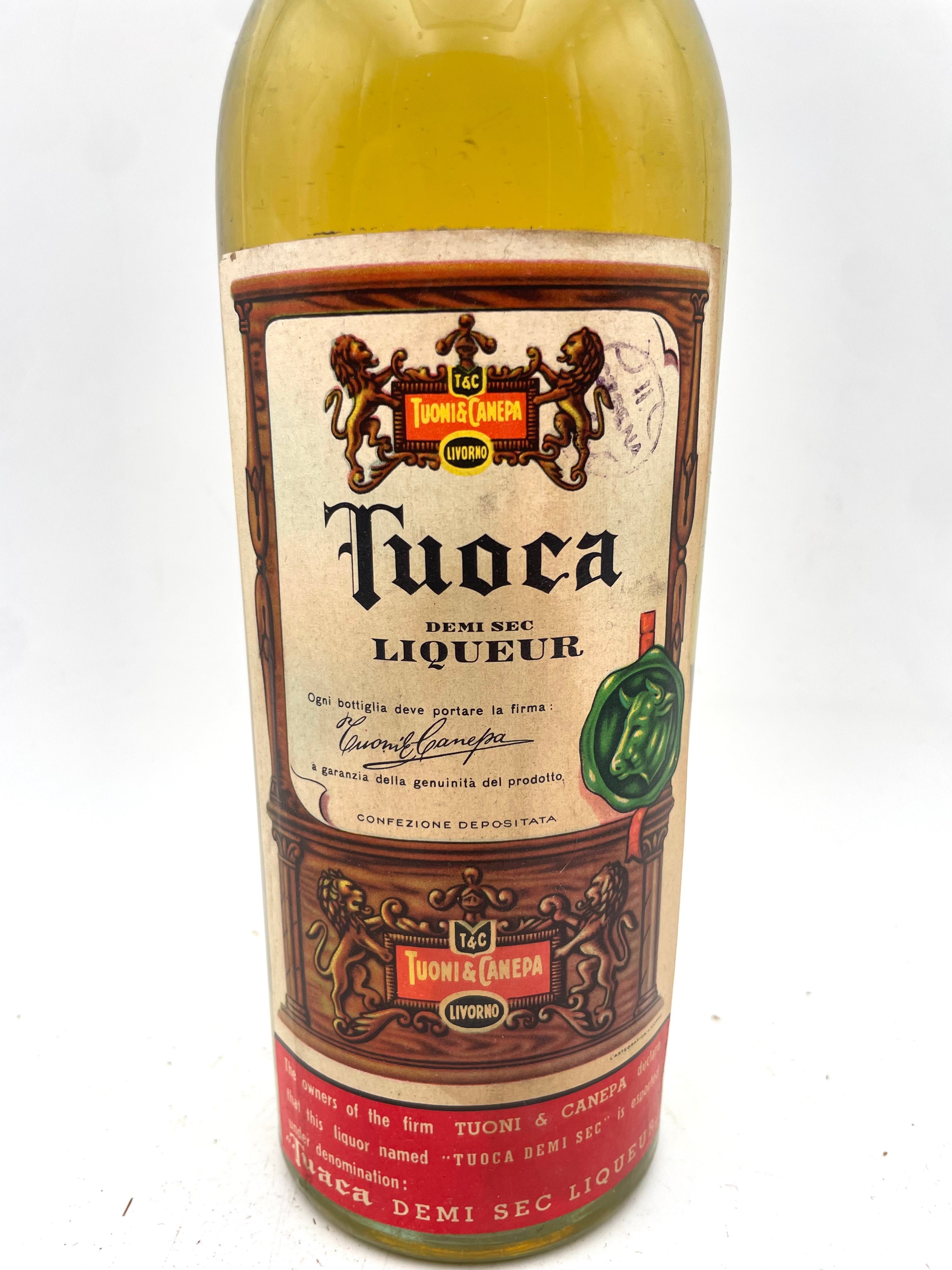 Turoni & Canepa - Tuoca Demi Sec Liqueur - Star Seal 1950s