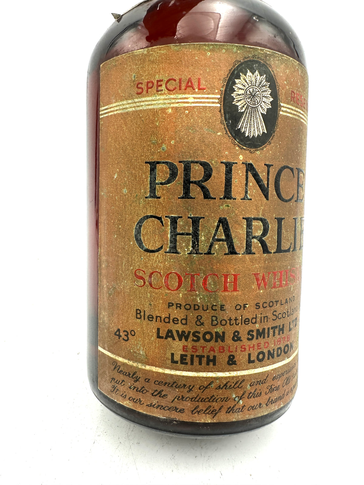 Prince Charlie - Special Reserve Scotch Whisky - Lawson & Smith - 1960s