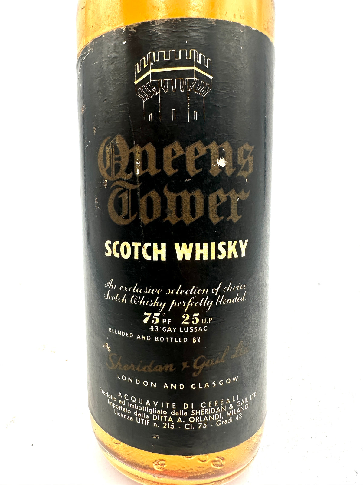 Queens Tower - 15 Year Old Scotch Whisky - Sheridan & Gail - 1960s