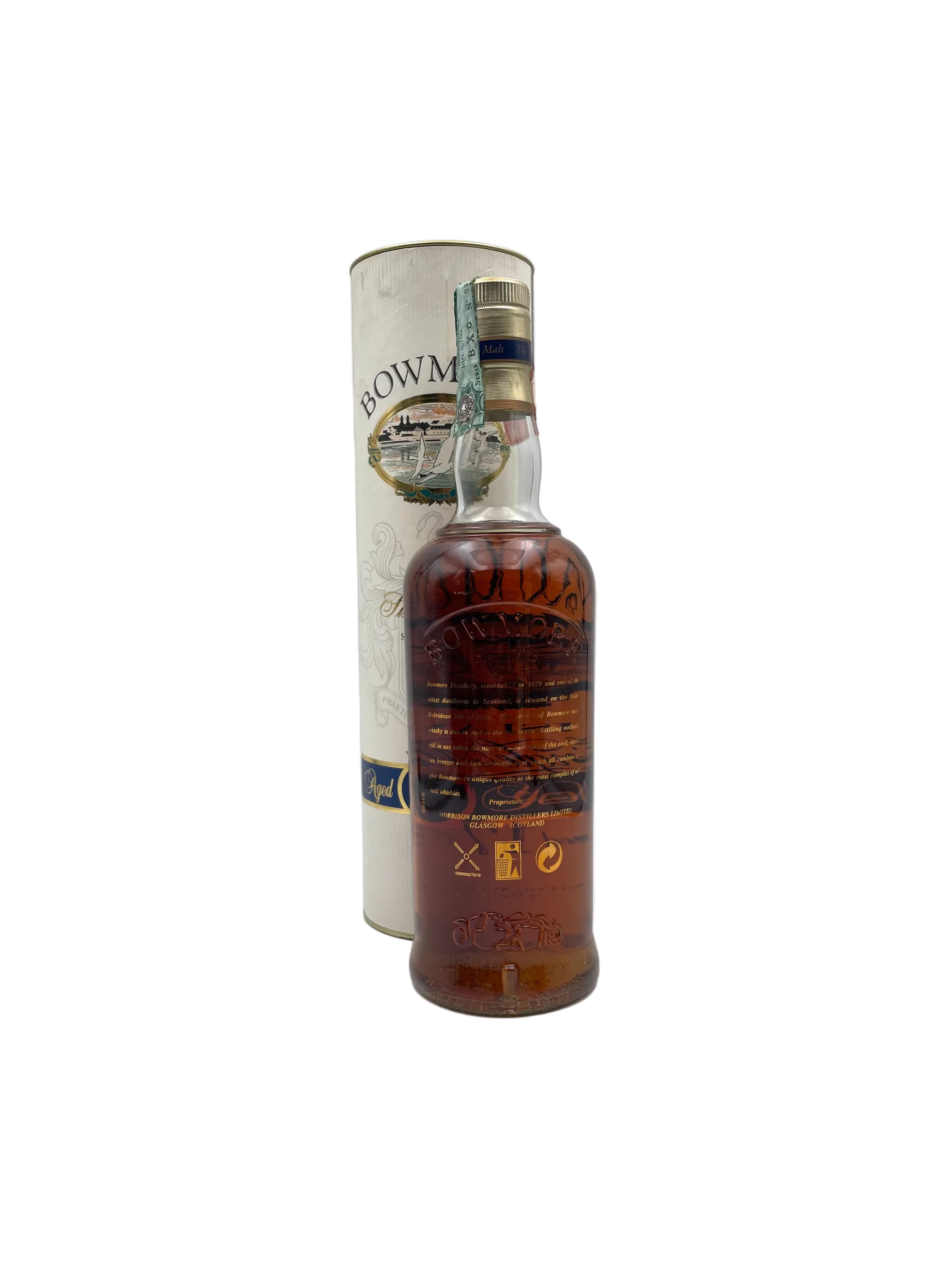 Bowmore - 17 YO Islay Single Malt Scotch Whisky - 1990s