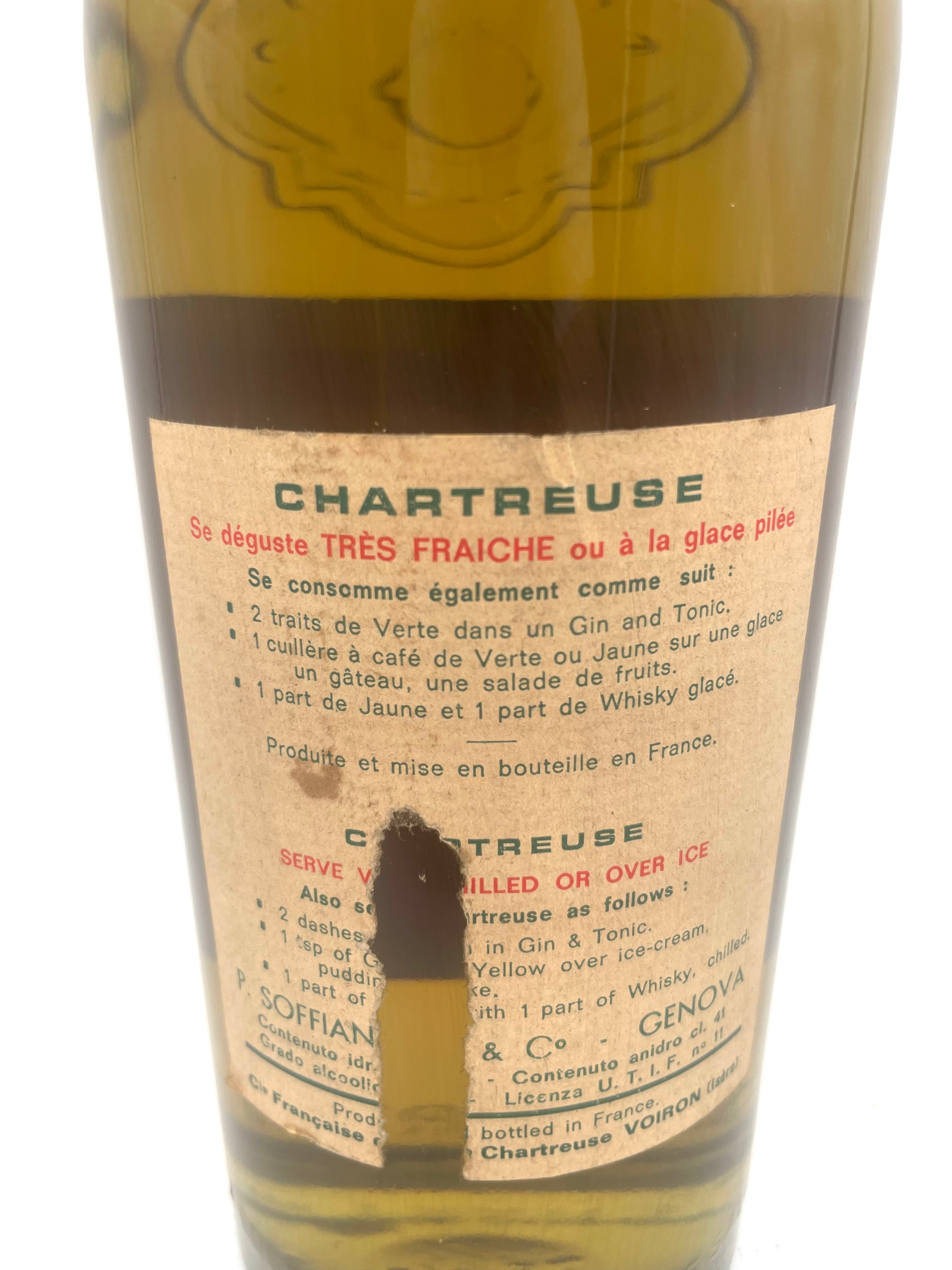 Chartreuse - Green - Liqueur - Bottle 1964-1966