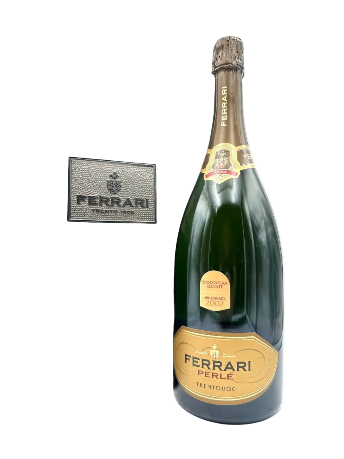 2002 - Ferrari (F.lli Lunelli) - Perlé Extra Brut Sboccatura Recente - Magnum