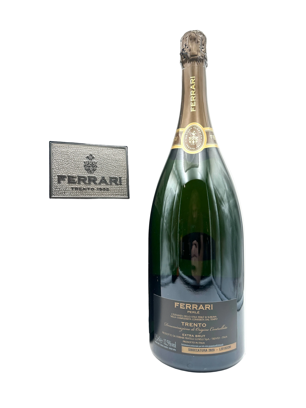 2002 - Ferrari (F.lli Lunelli) - Perlé Extra Brut Sboccatura Recente - Magnum