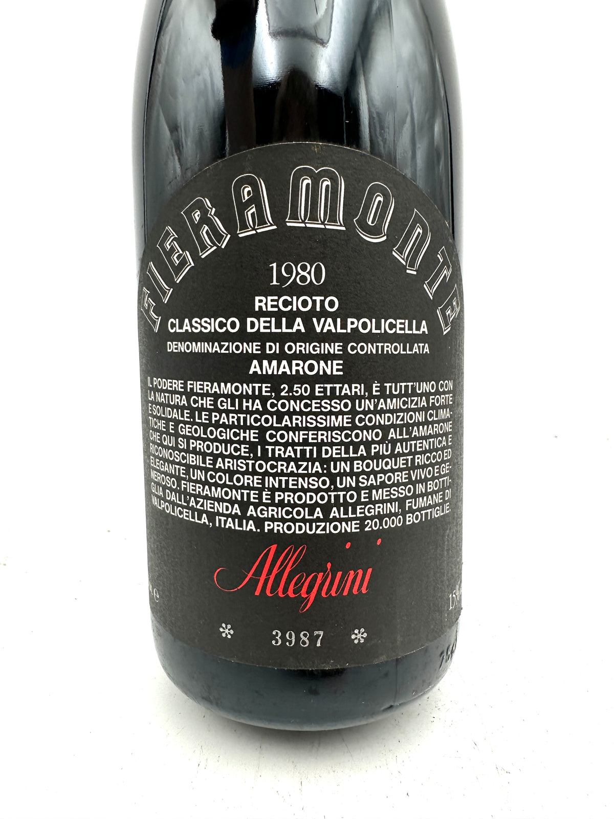 1980 - Allegrini - Fieramonte Amarone della Valpolicella - 0,75L 15%