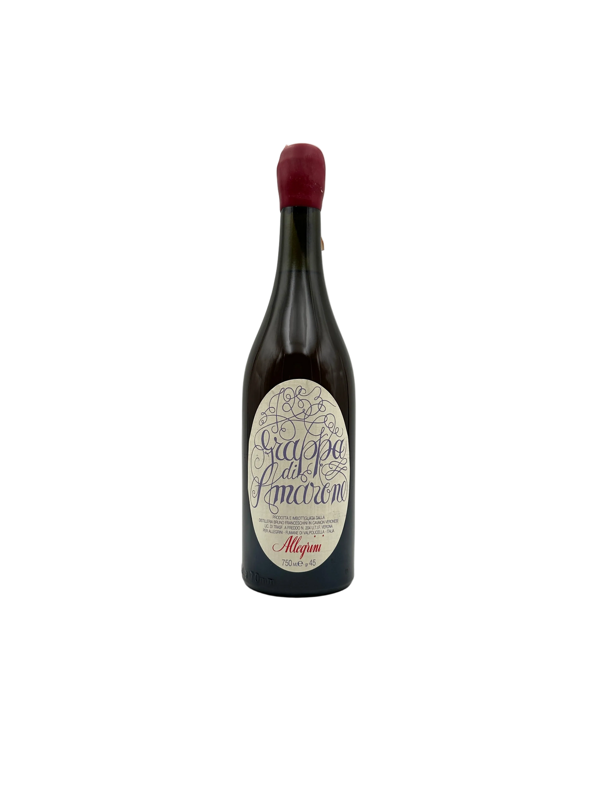 Allegrini - Grappa di Amarone - Anni 1980
