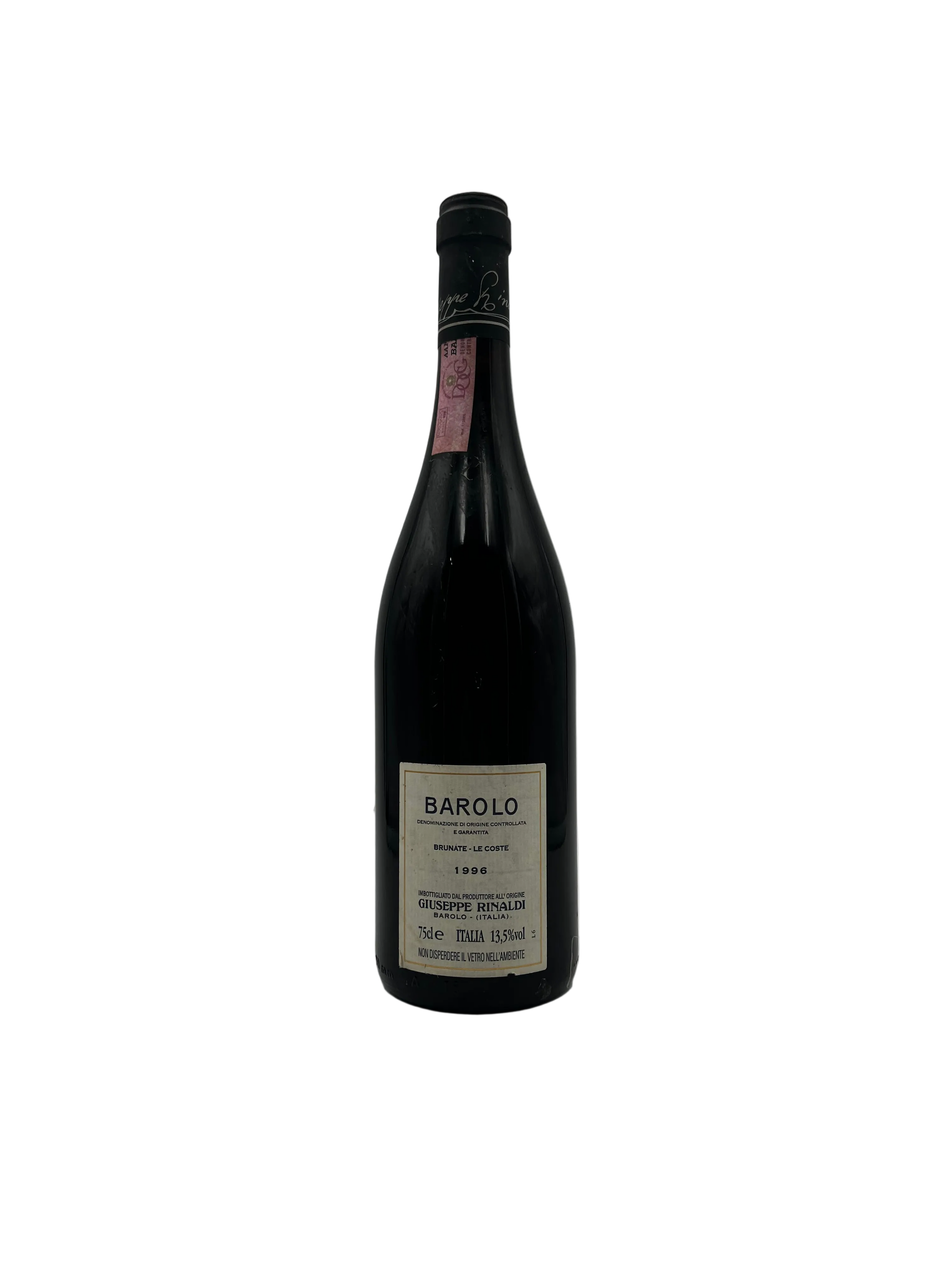 1996 - Giuseppe Rinaldi - Barolo Brunate - Le coste