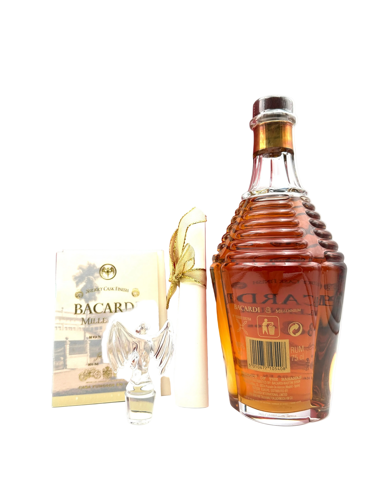 Bacardi - Millennium 8 Anni - Baccarat Decanter - Bottl. 2000