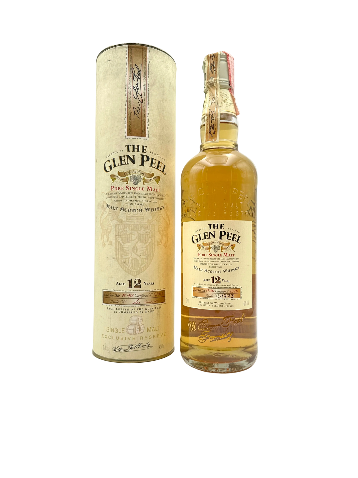 Glen Peel - 12 Years Old Pure Single Malt Scotch Whisky - Anni 1990