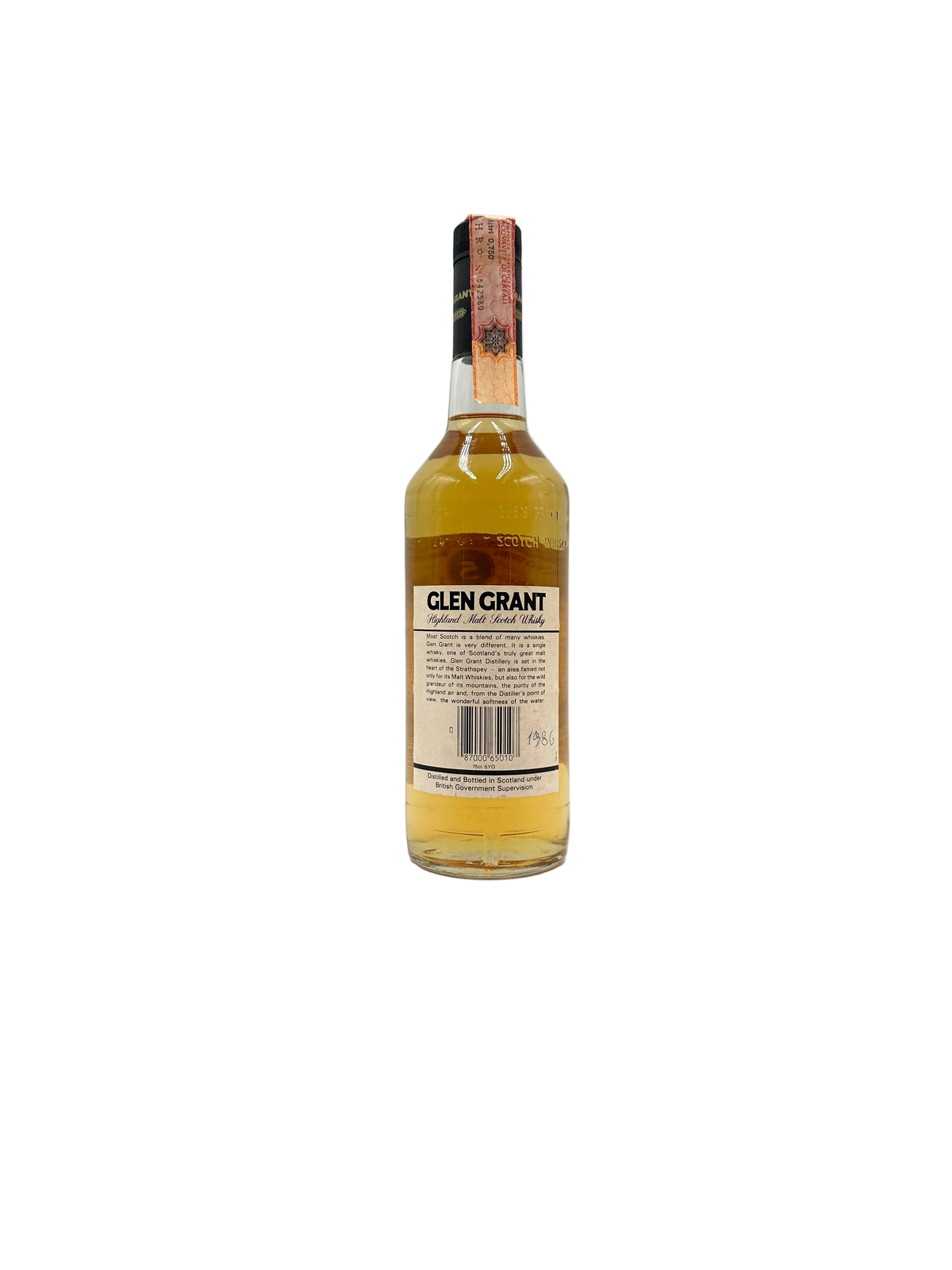 1980 - Glen Grant - 5 Years Old Highland Malt Scotch Whisky