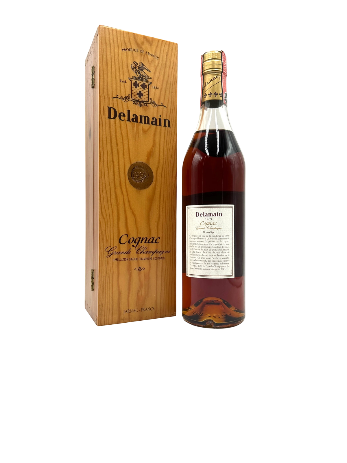 1969 - Delamain - Cognac Grande Champagne 34 Ans d'Age