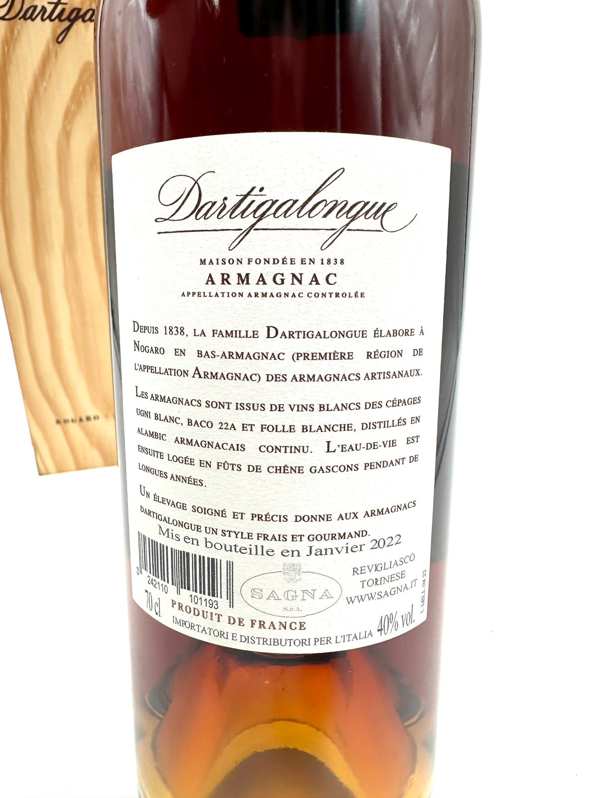 1962 - Dartigalongue - Bas Armagnac - Bottl. 2022