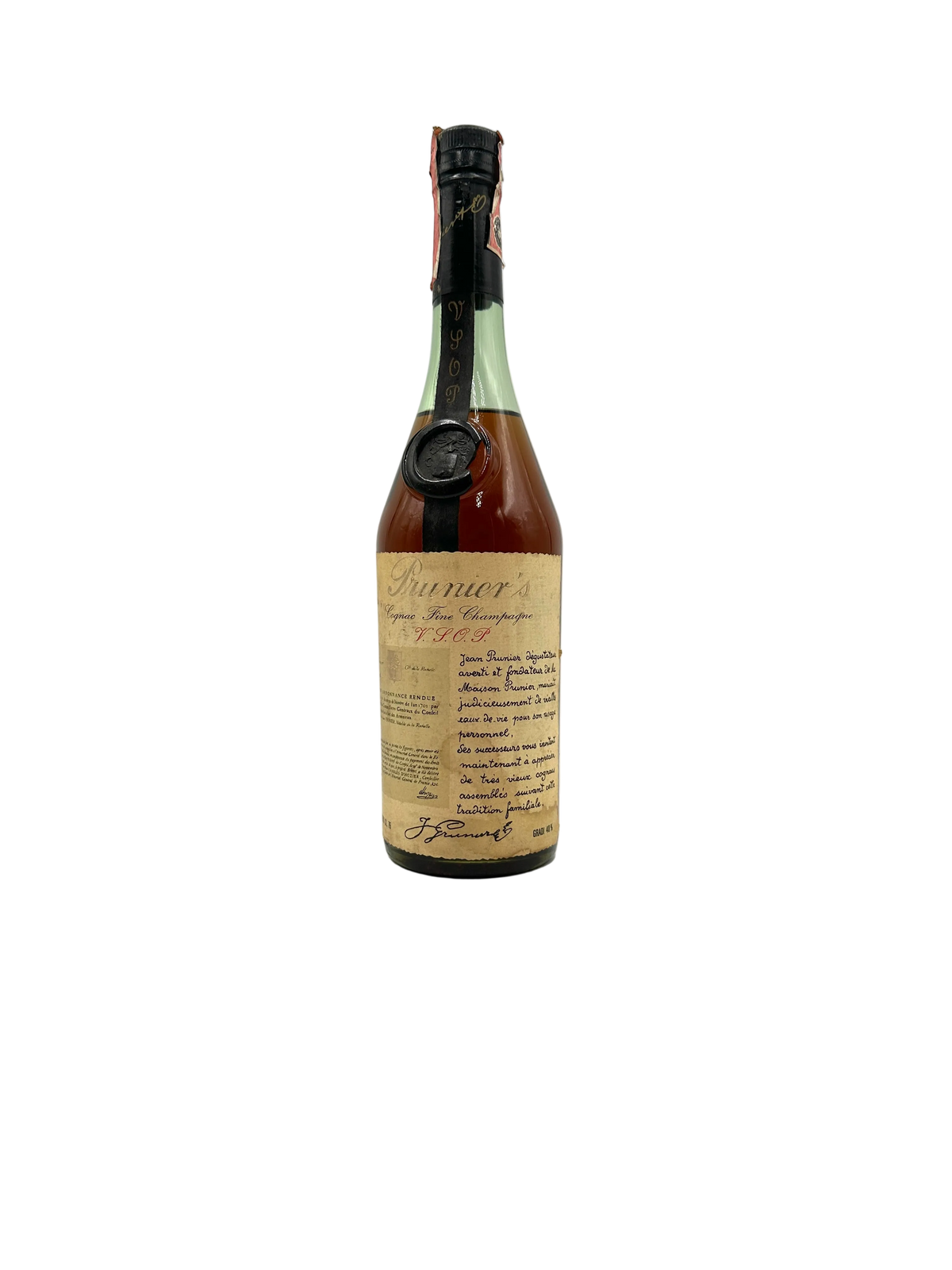 Prunier - Cognac Fine Champagne VSOP - Anni 1970