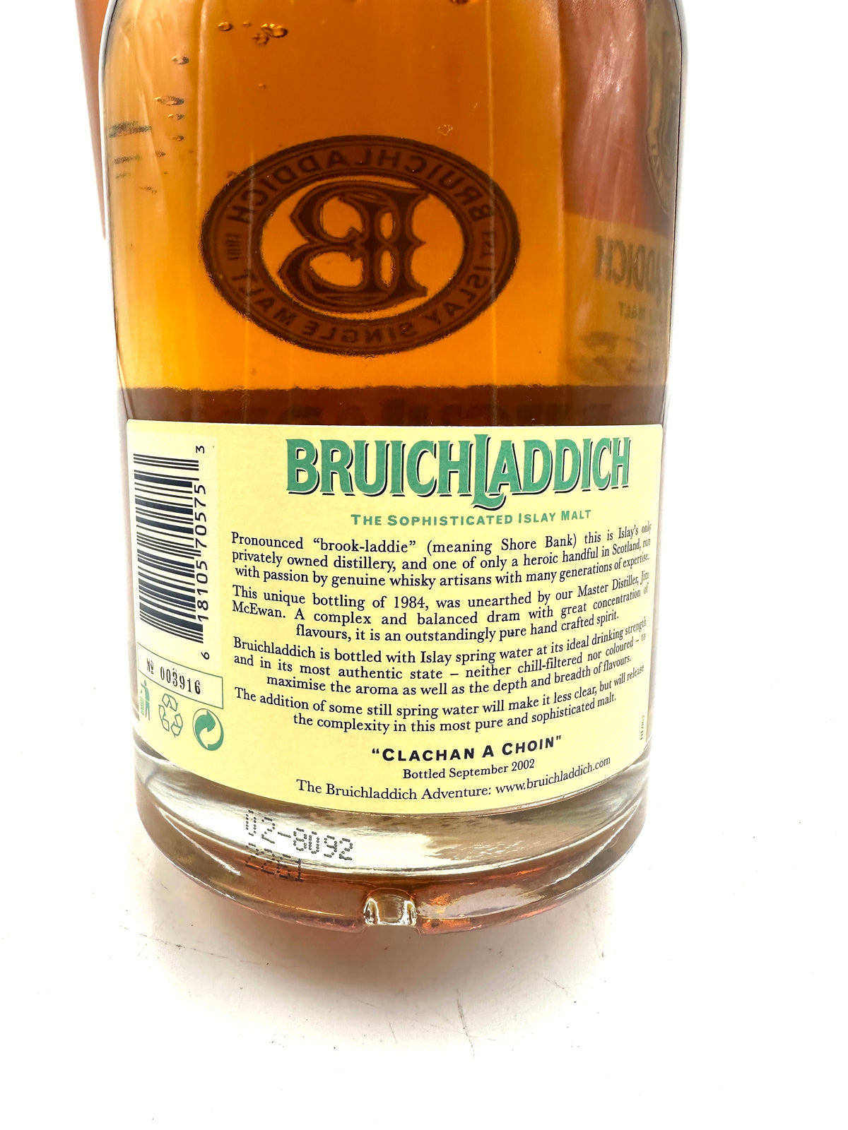 1984 - Bruichladdich - Islay Single Malt Scotch Whisky