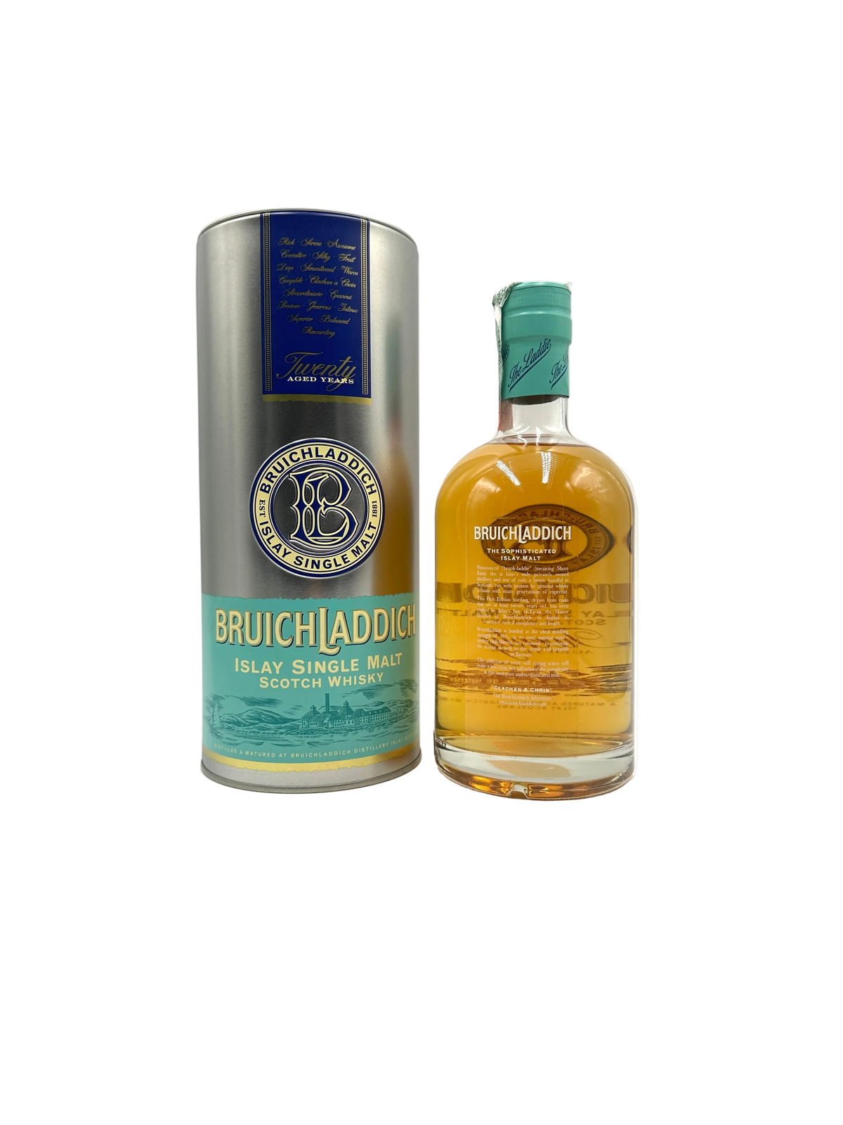 Bruichladdich - 20 Years Old Islay Single Malt Scotch Whisky - Anni 2000