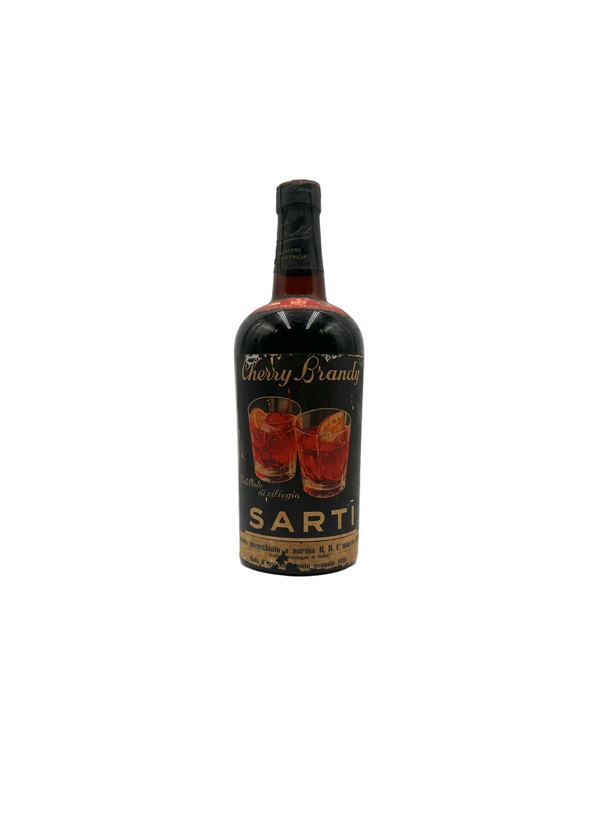 1937 - Sarti - Cherry Brandy - Sigillo Fasci Anni 1940