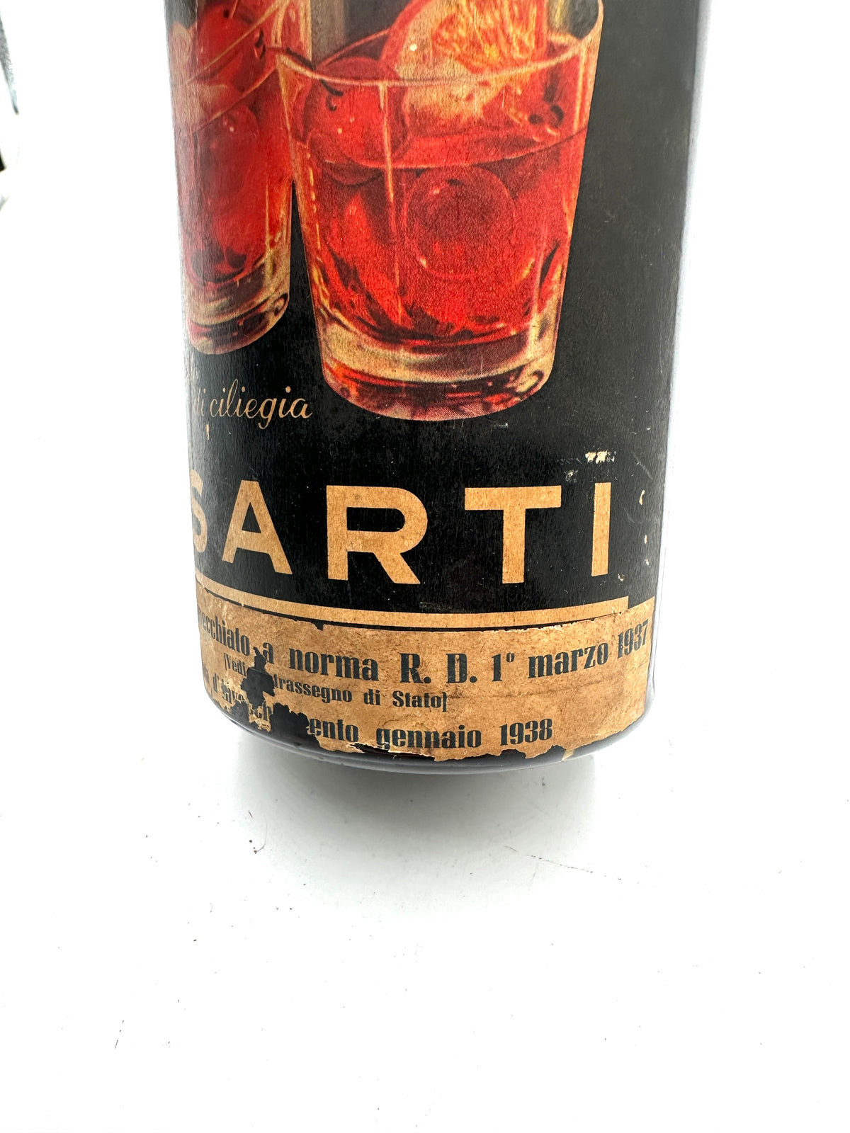 1937 - Sarti - Cherry Brandy - Sigillo Fasci Anni 1940