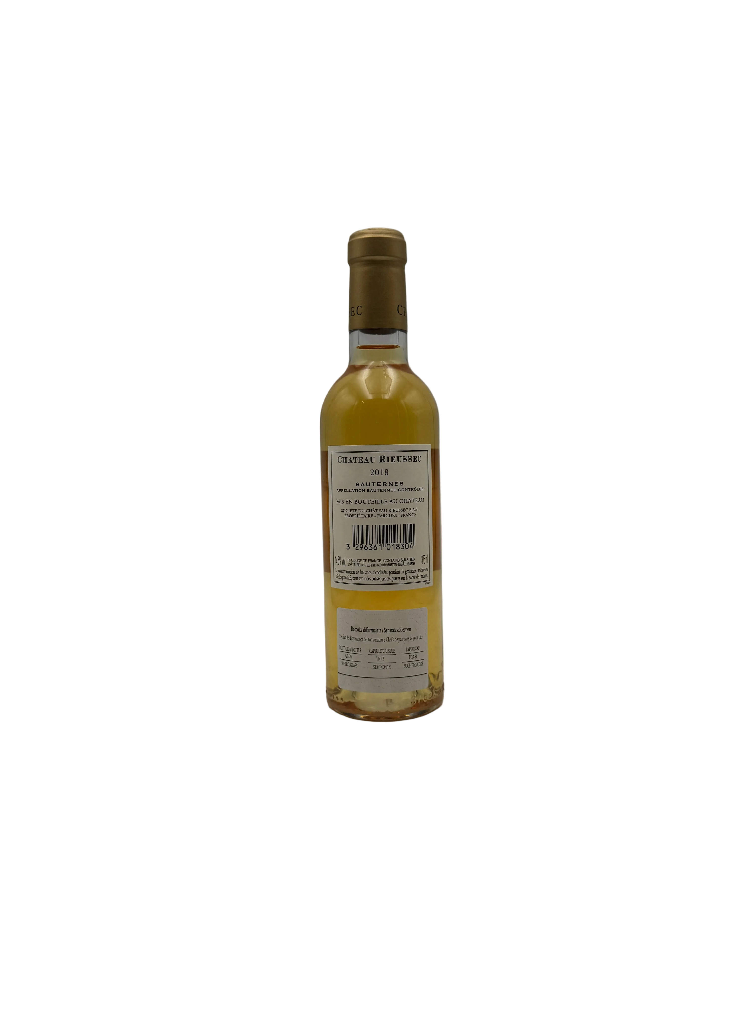 2018 - Château Rieussec - Sauternes
