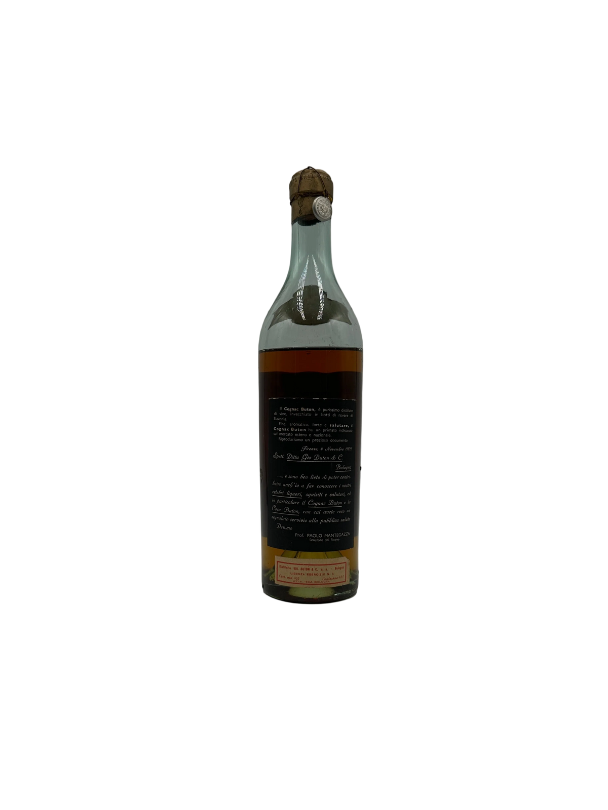 Gio. Buton - Cognac 30 Anni - Sigillo Fasci Anni 1940