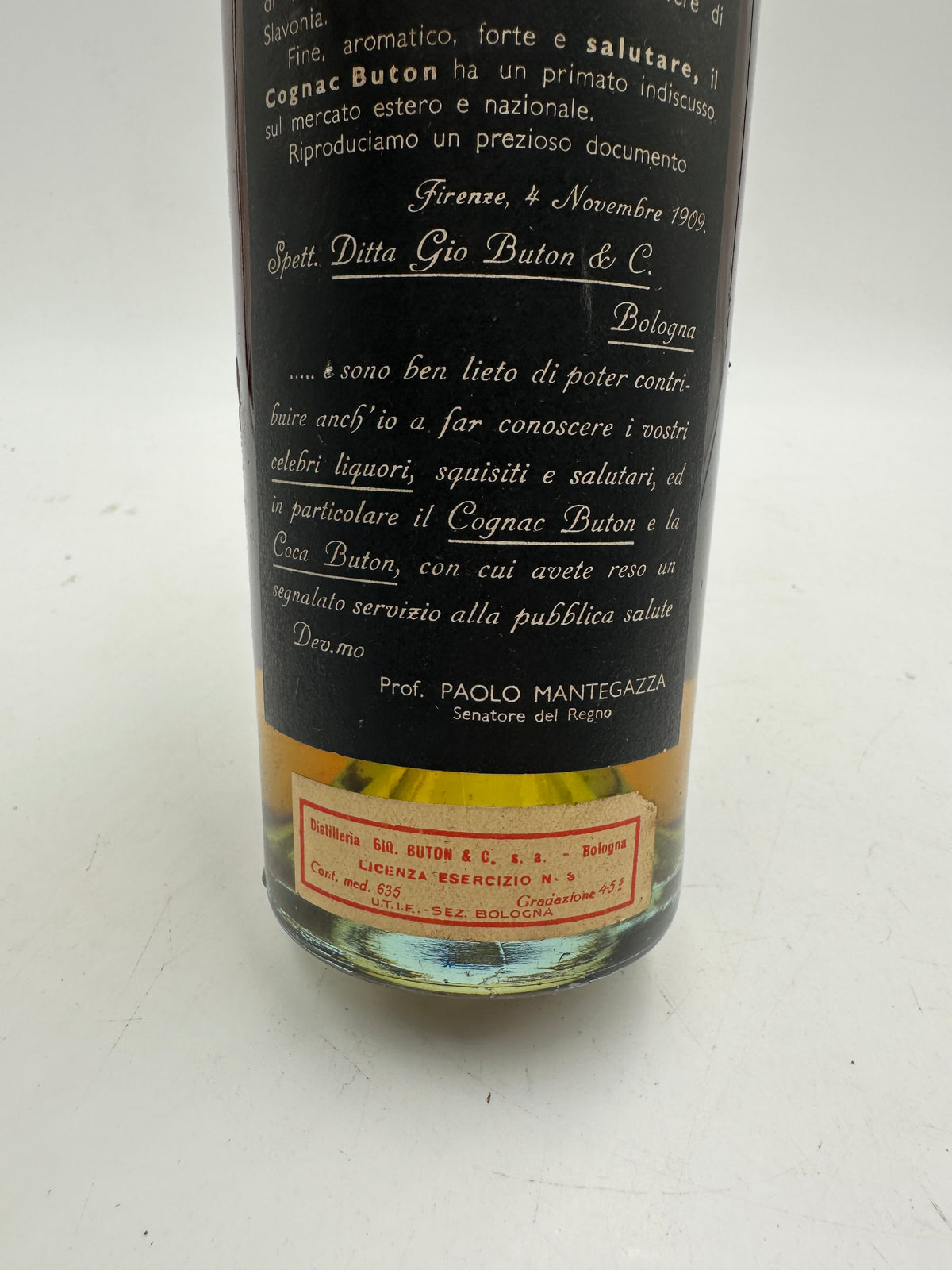 Gio. Buton - Cognac 30 Anni - Sigillo Fasci Anni 1940