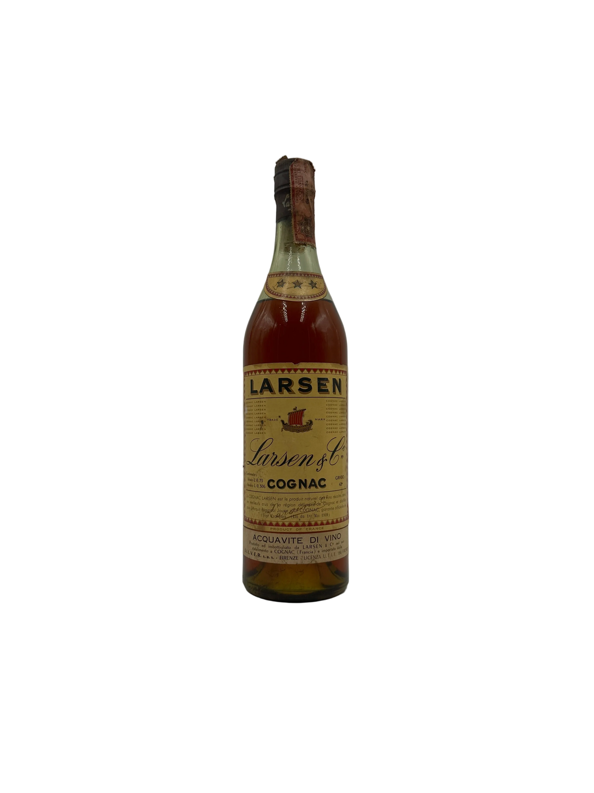 Larsen - Cognac Tre Stelle - Anni 1960