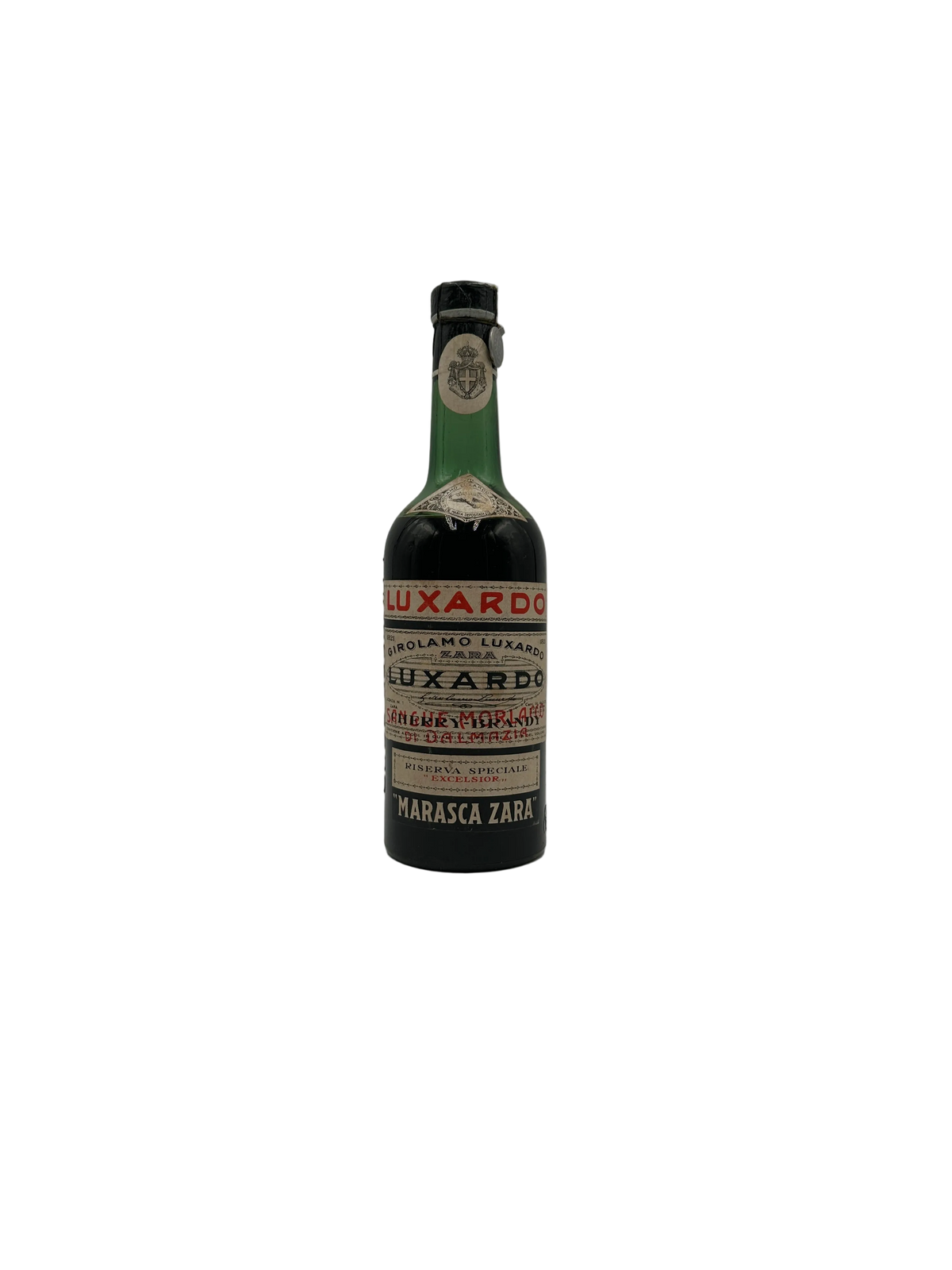 Girolamo Luxardo - Cherry-Brandy Sangue Morlacco Riserva Speciale Excelsior - Sigillo Fasci Anni 1940