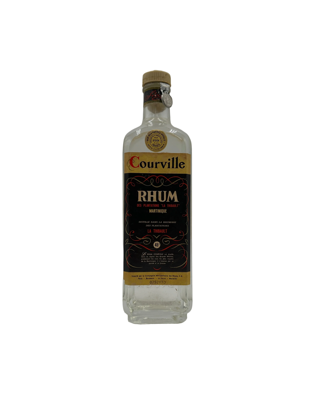 Courville - Rhum des Plantation "La Thibault" - Stock - Sigillo Stella Anni 1950