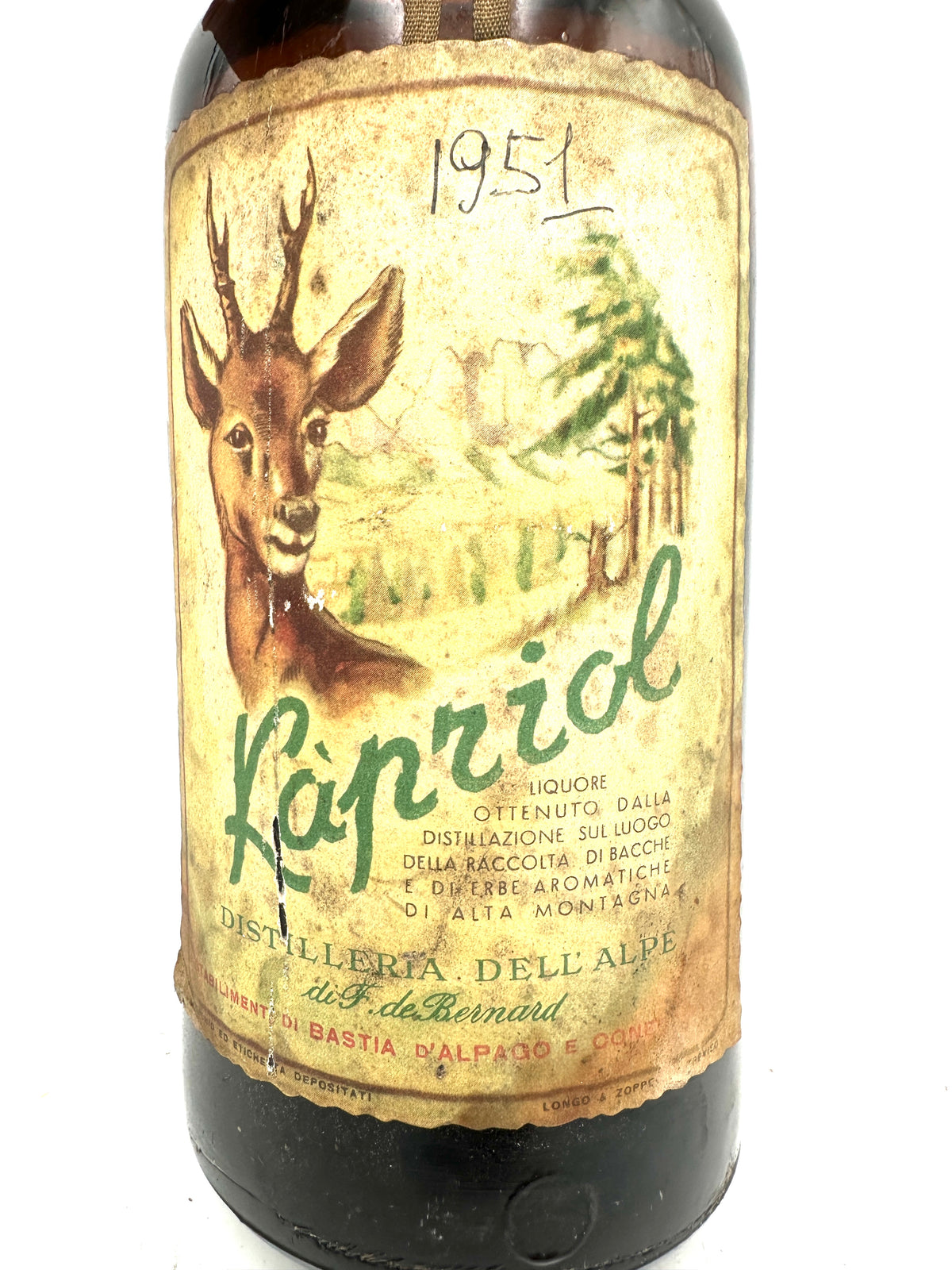 Distilleria dell'Alpe - Kapriol - 1L 45% - Star Seal '50s