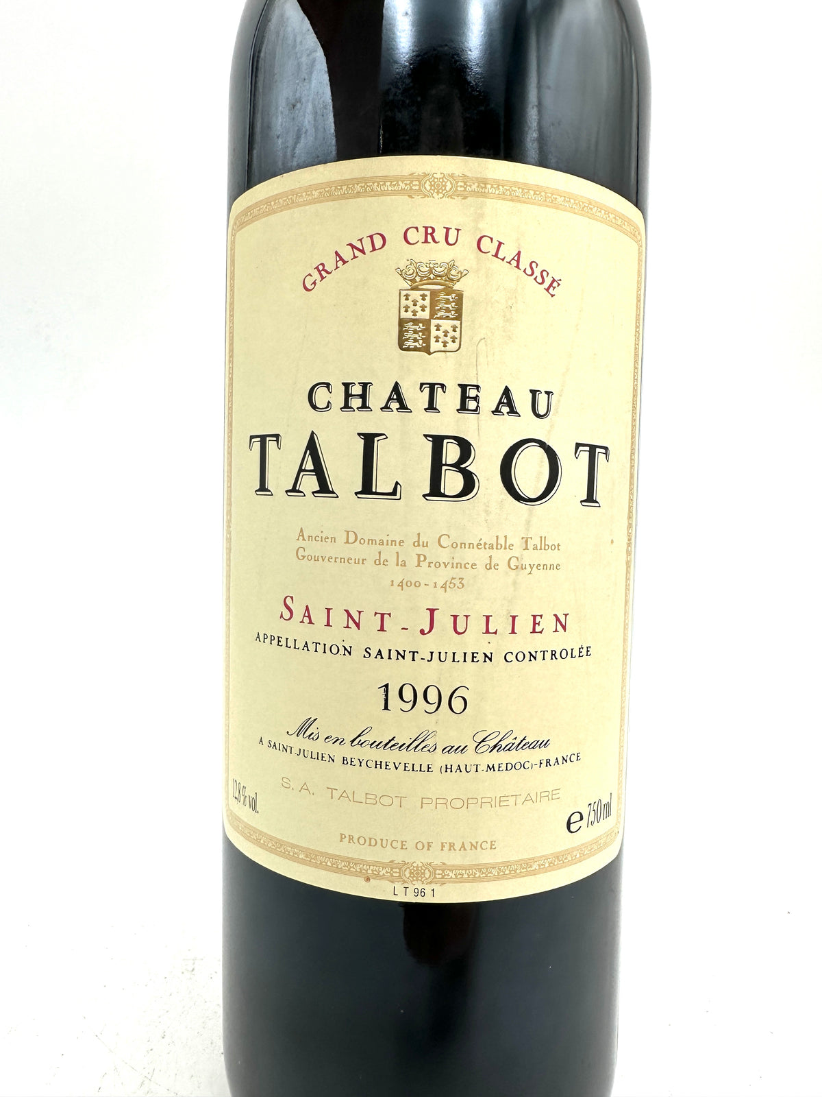 1996 - Chateau Talbot - Saint Julien Grand Cru Classé