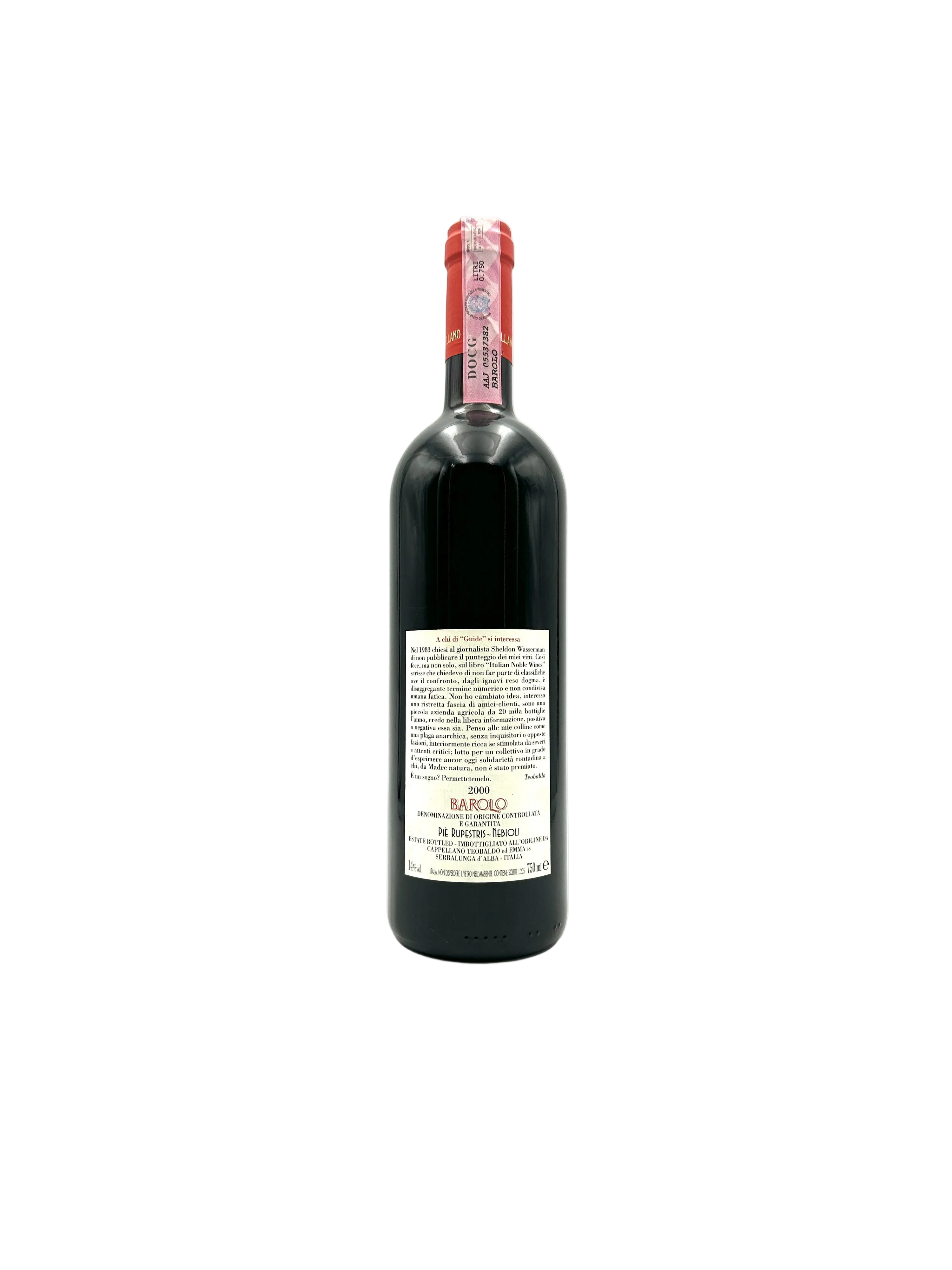 2000 - Cappellano - Barolo Otin Fiorin Pié Rupestris