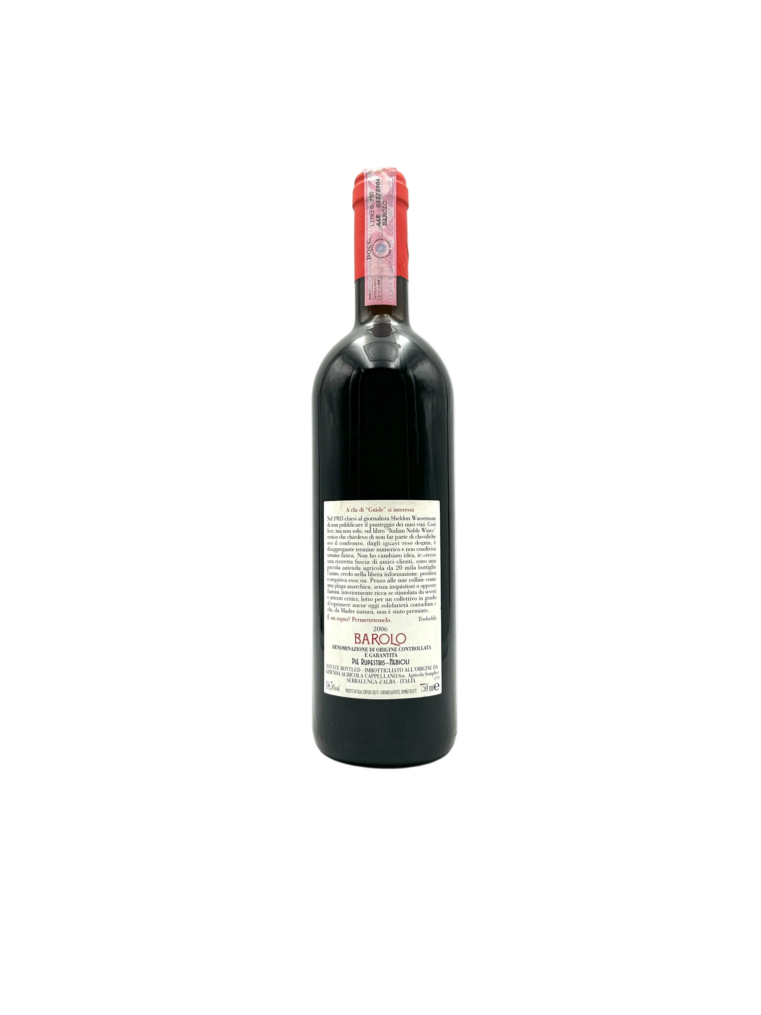 2006 - Cappellano - Barolo Otin Fiorin Pié Rupestris
