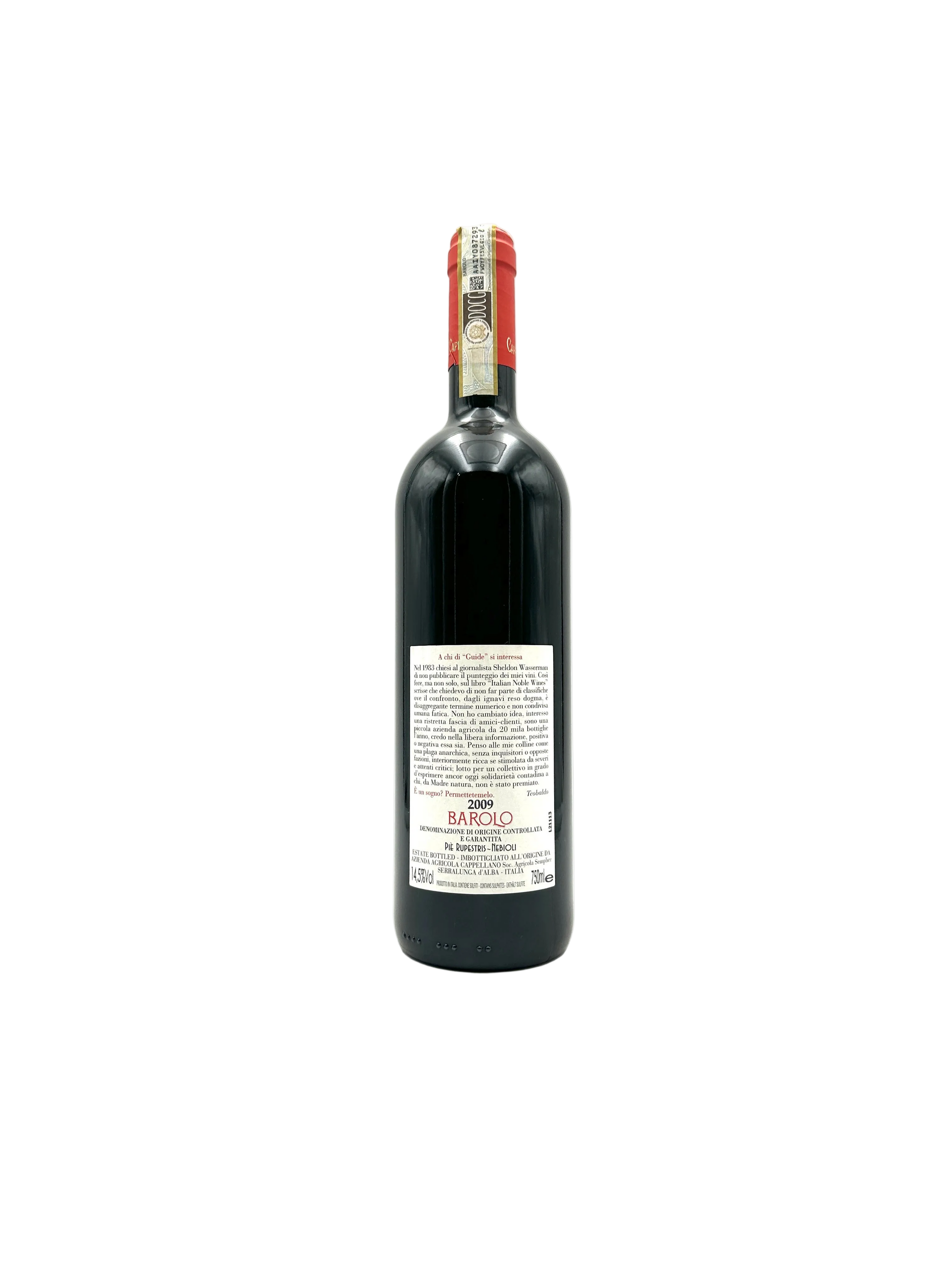 2009 - Cappellano - Barolo Otin Fiorin Pié Rupestris
