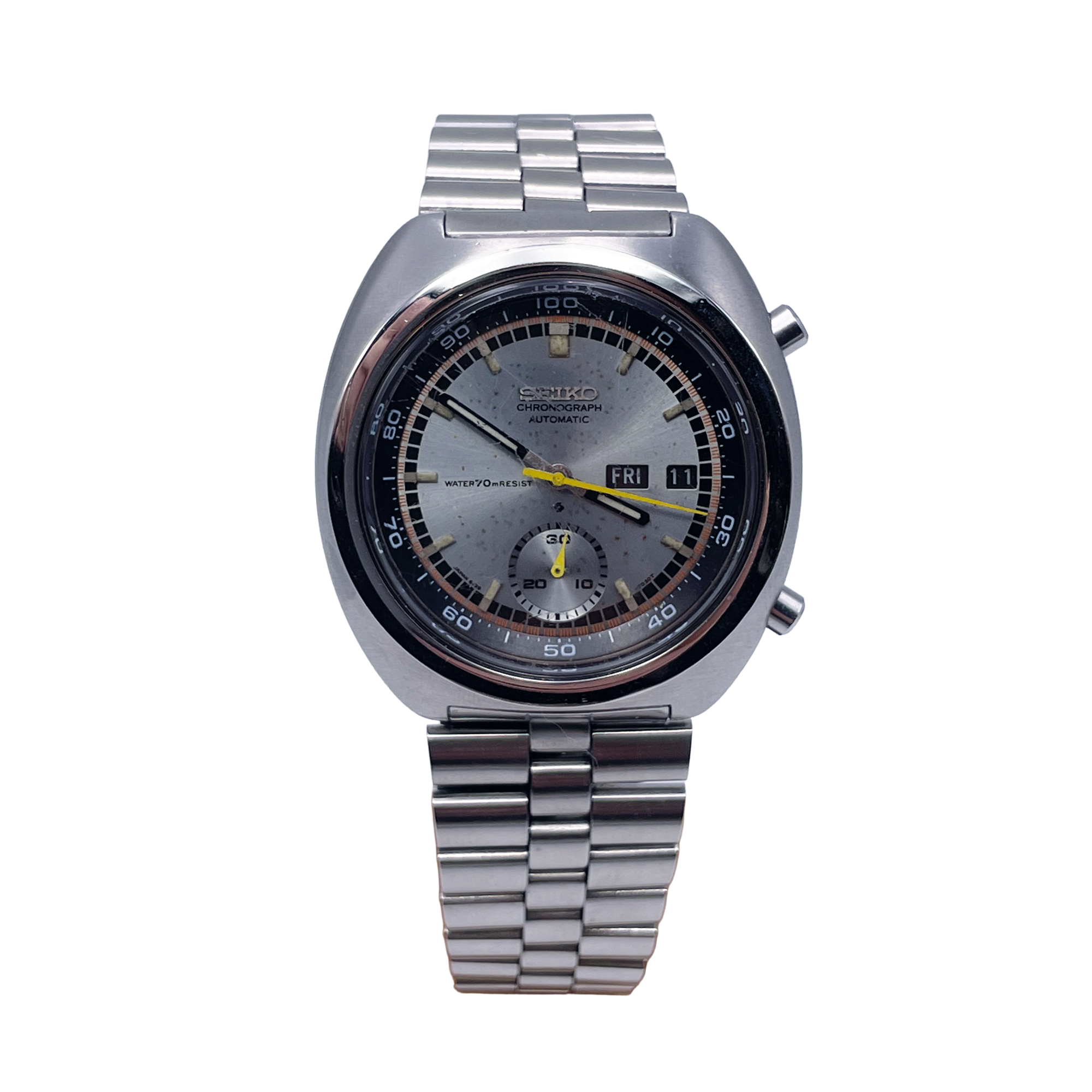 Seiko - Cronografo Automatico 6139 7002 - Acciacio - Vintage - 40mm