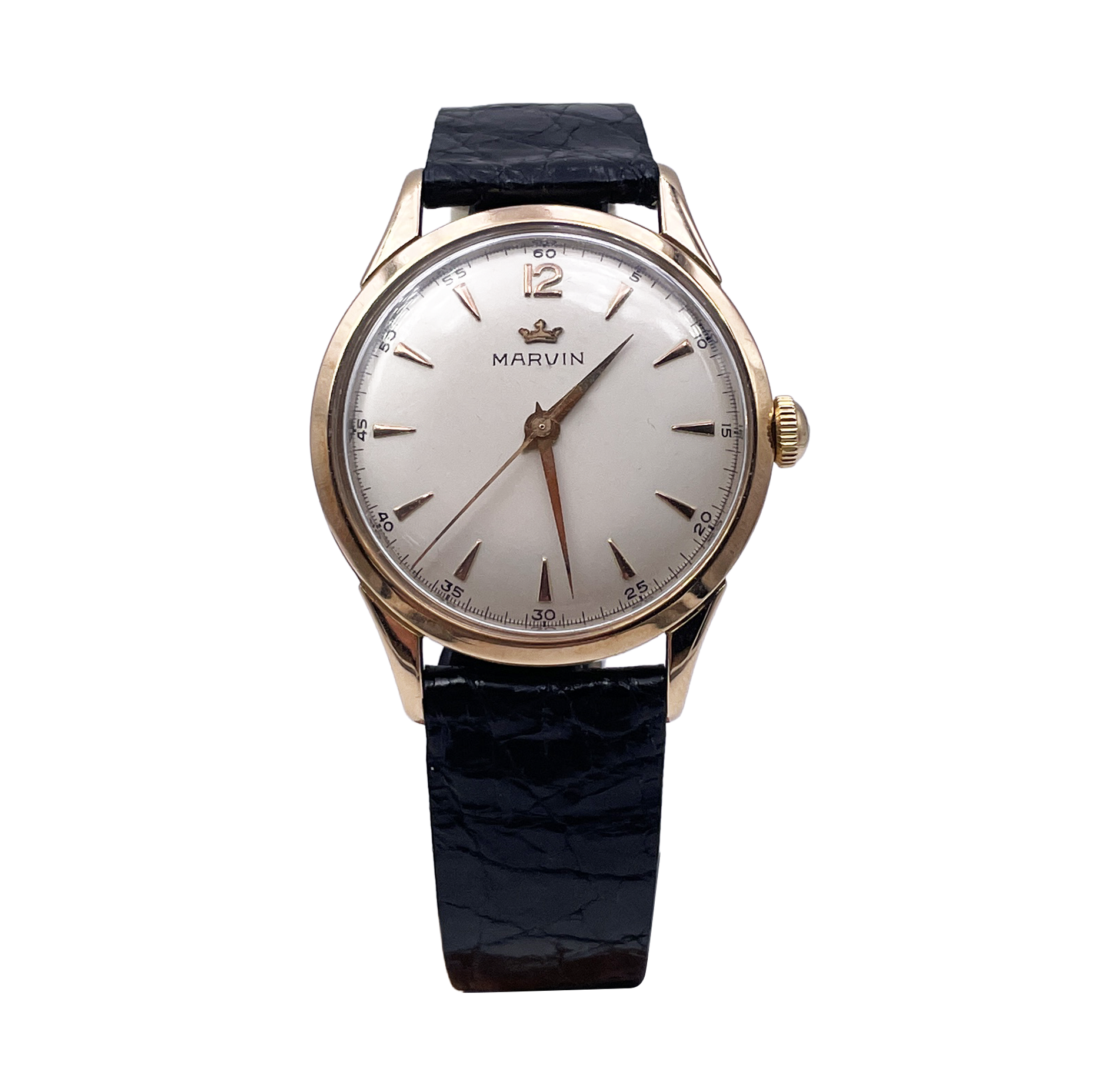 Marvin - Dynator Oro 18K 750 - Anni 50s - Carica Manuale - Swiss Original 50mm