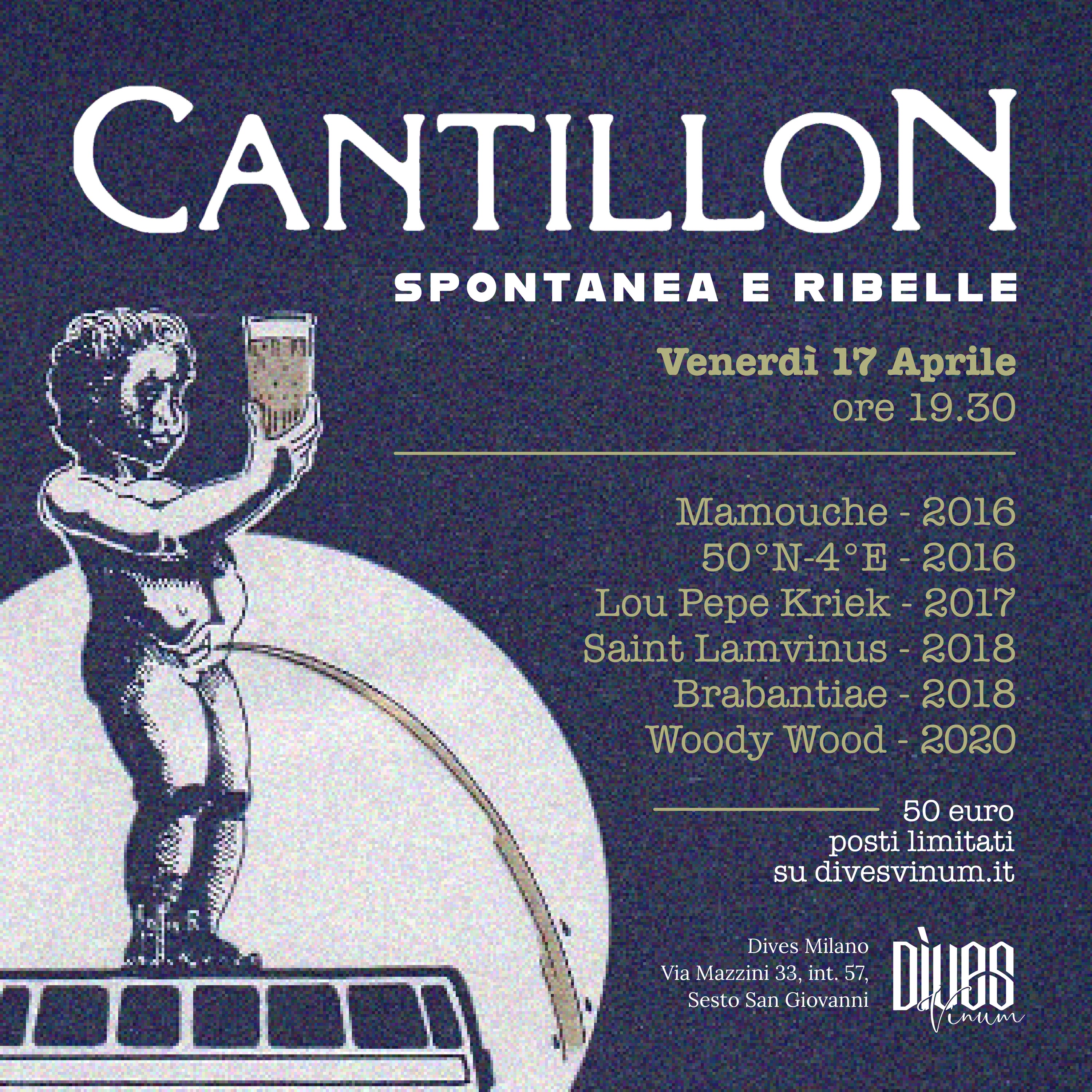 Cantillon: Spontanea e Ribelle - 17 Aprile 2026