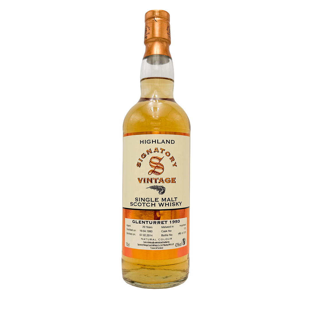 Glenturret 1993 20 yo Scotch Whiskey - Signatory Vintage