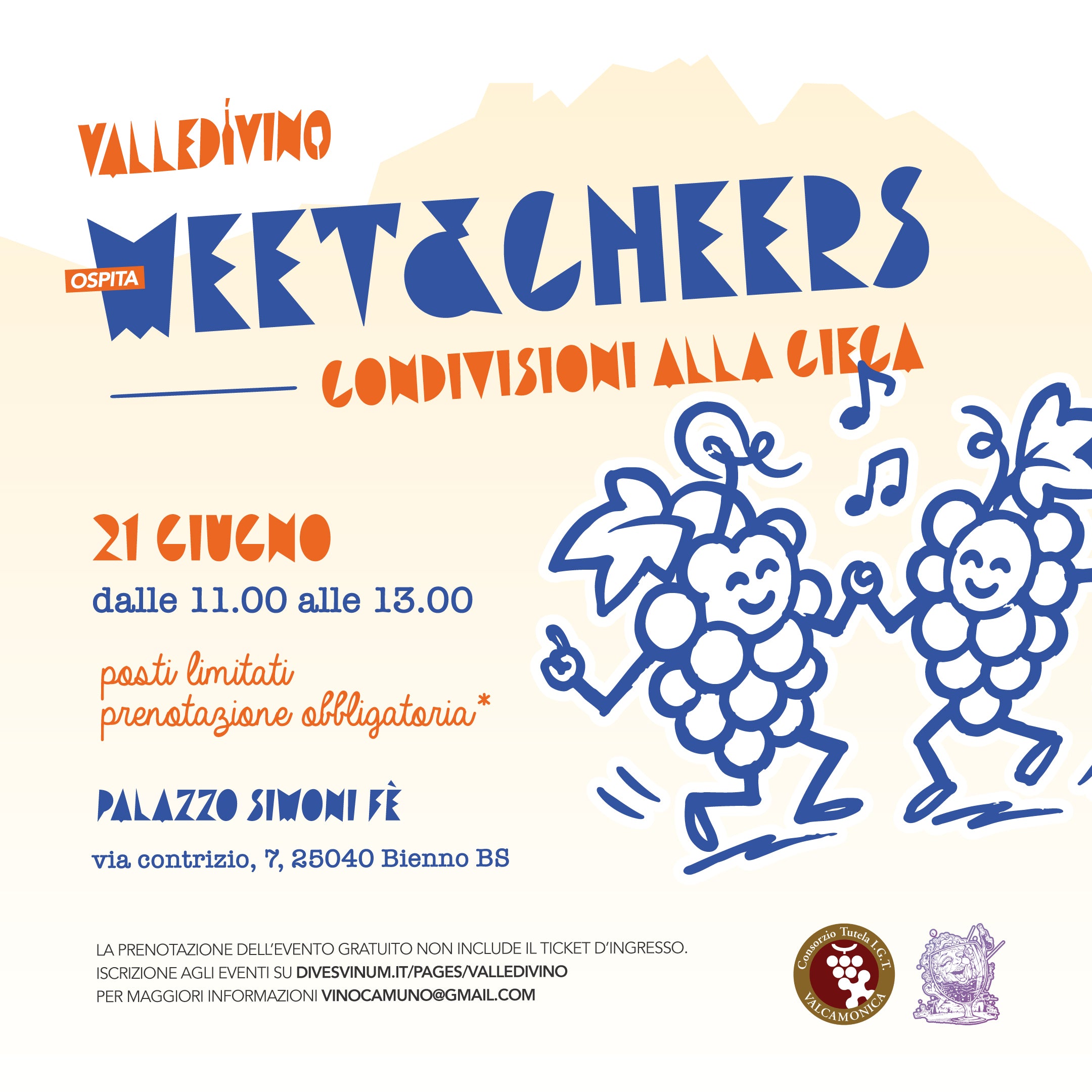 VDV26 - Meet&Cheers - 21 Giugno @Palazzo Simoni Fè, Bienno (BS)